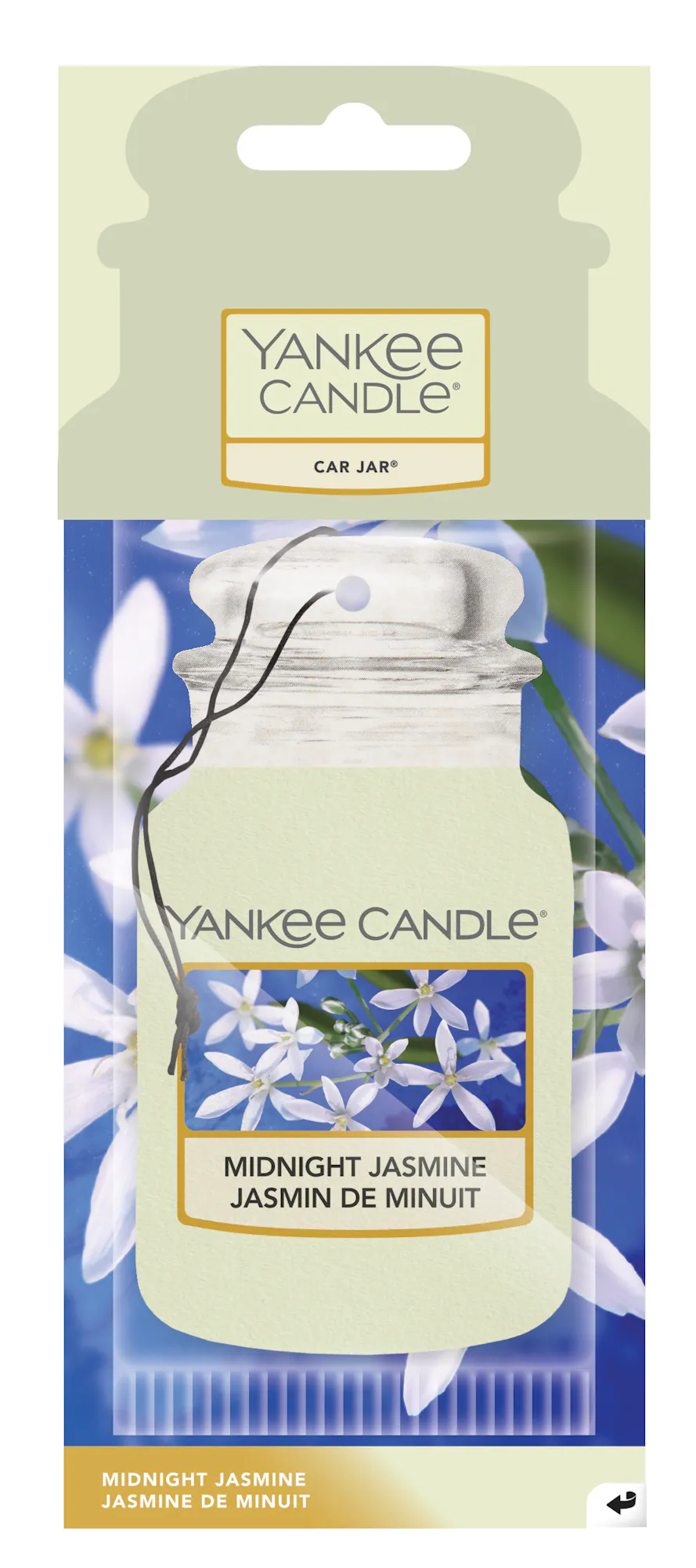 Midnight Jasmine Car Air Freshener Car Jar® Yankee Candle, Neutrals, 7.8cm x 19.7cm | Floral
