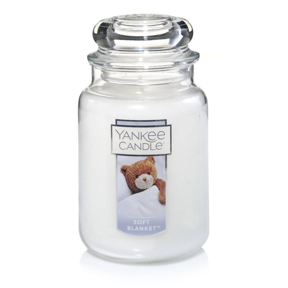 soft blanket white candles