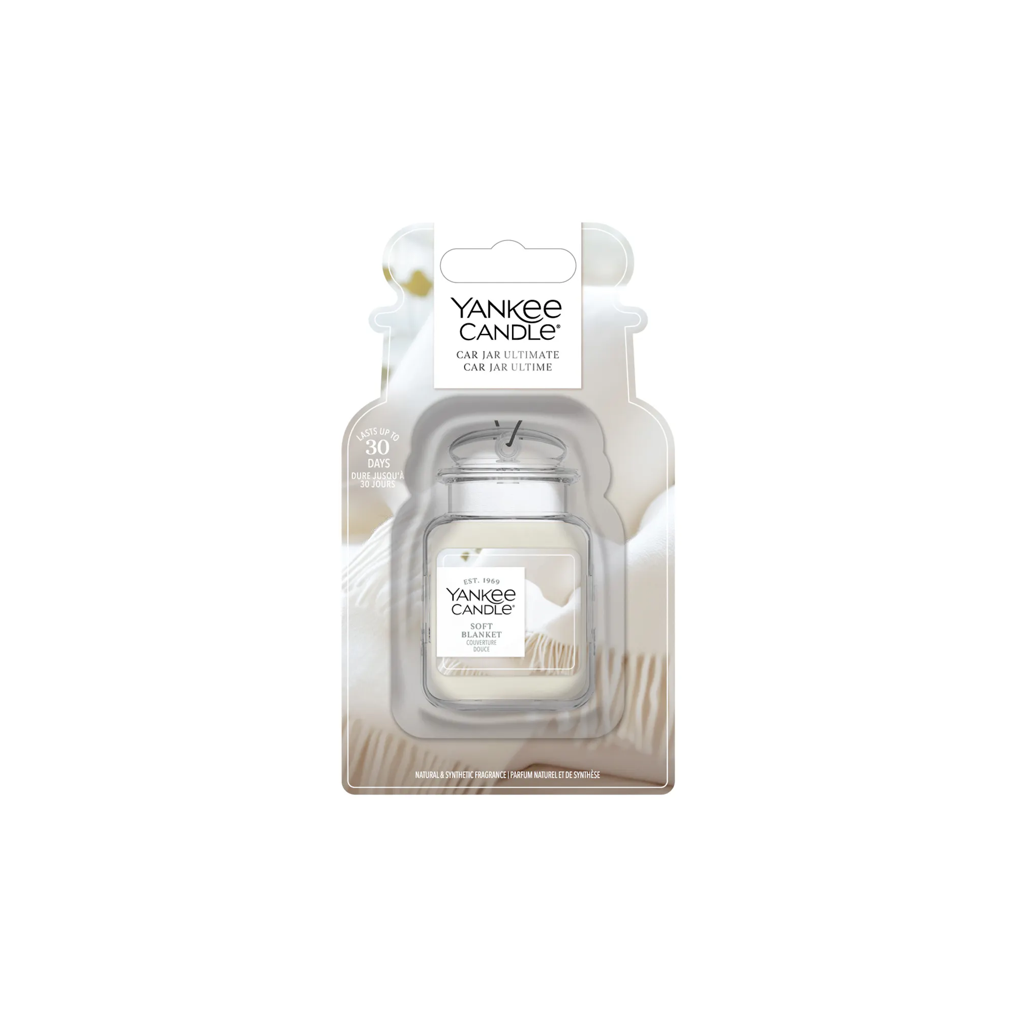 Soft Blanket Car Air Freshener Yankee Candle, White | Fresh & Clean