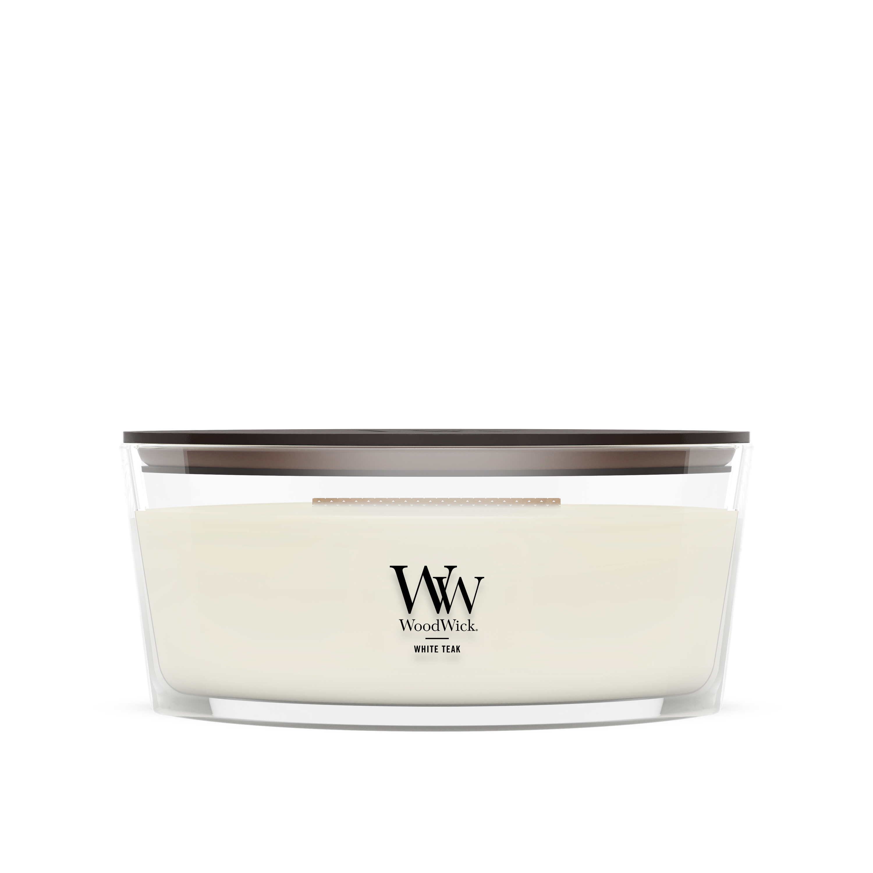 White Teak WoodWick® Ellipse Candle - Ellipse Candles | Yankee Candle