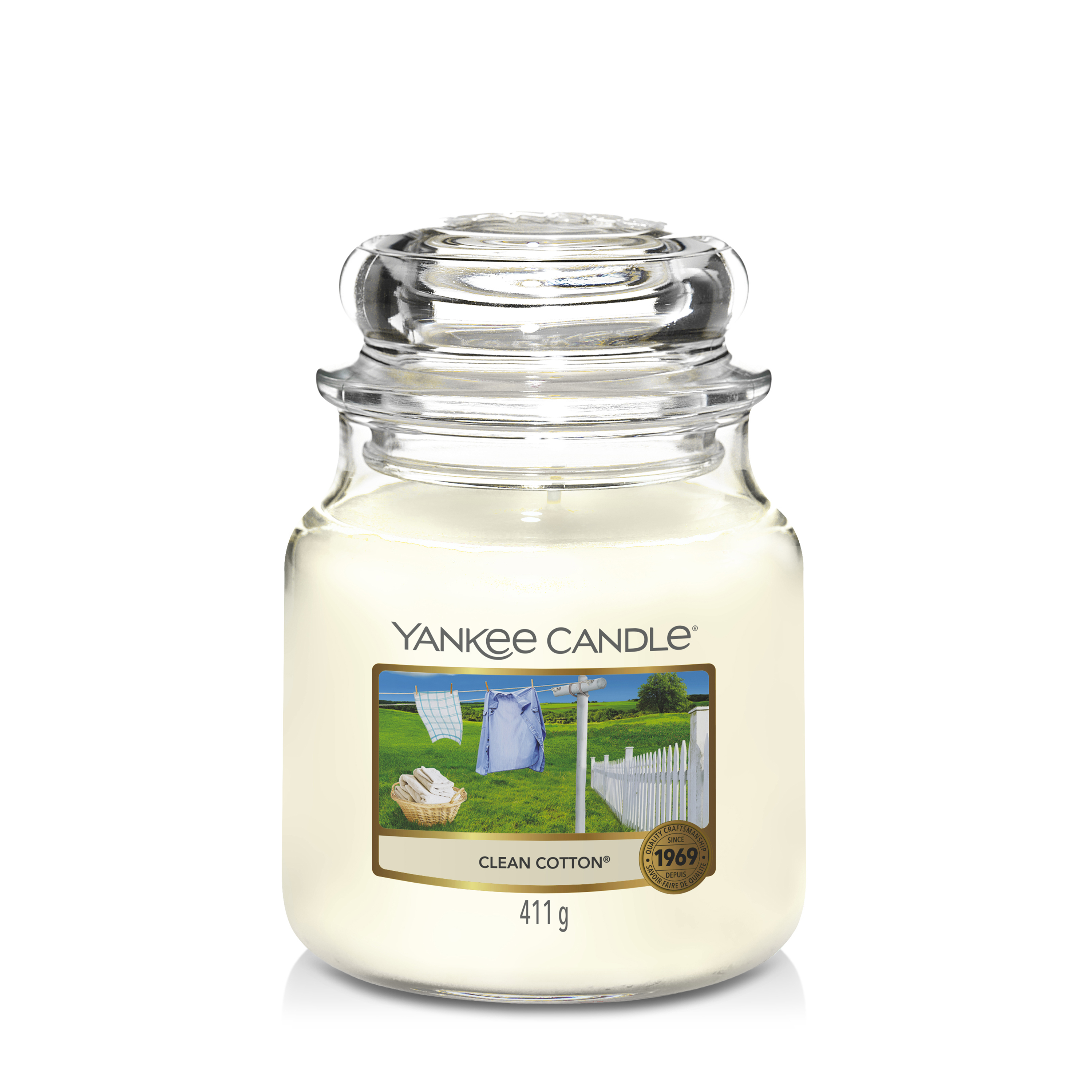 Clean Cotton® Original Medium Jar Candle | Yankee Candle