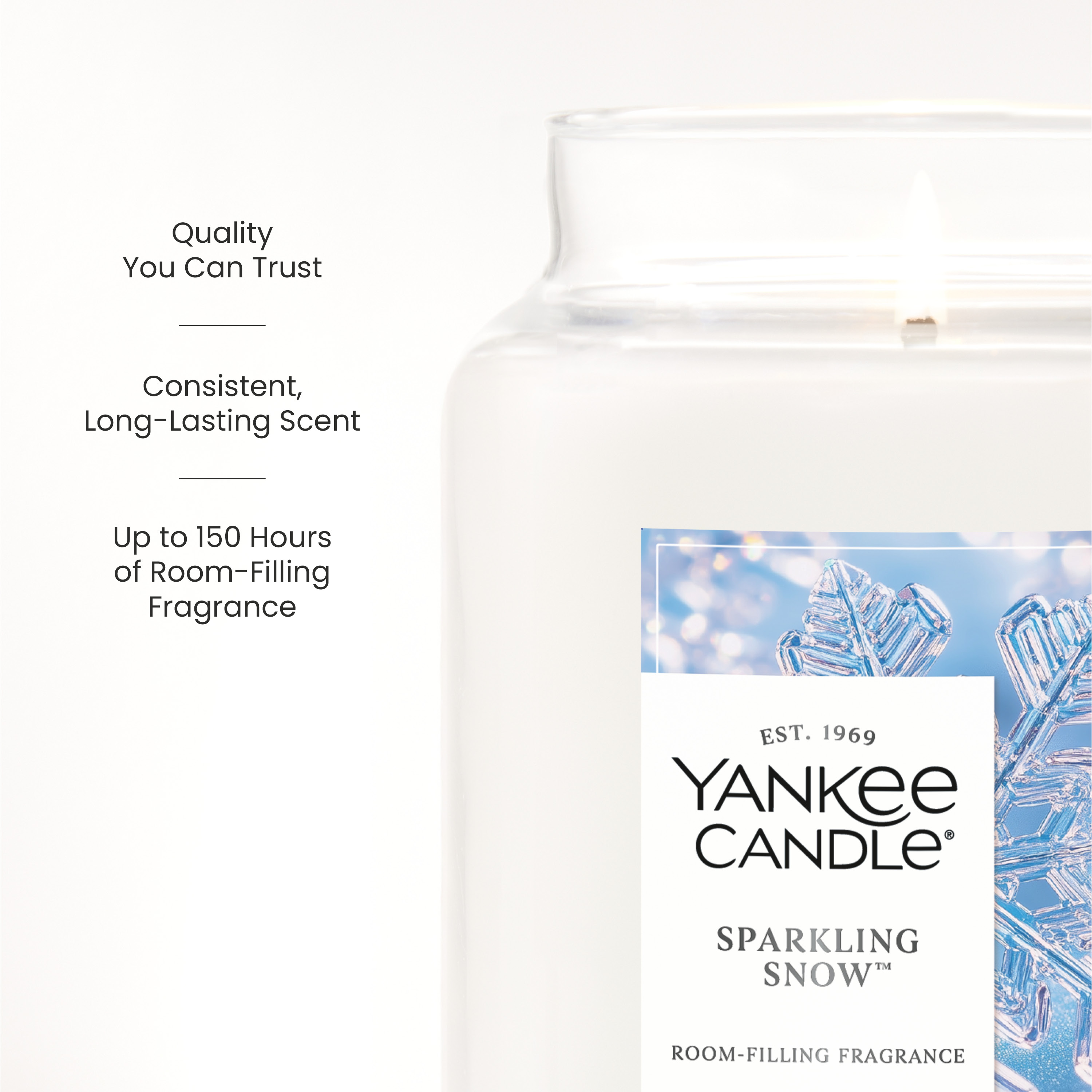 Sparkling Snow Original Large Jar Candle - Thumbnail 3