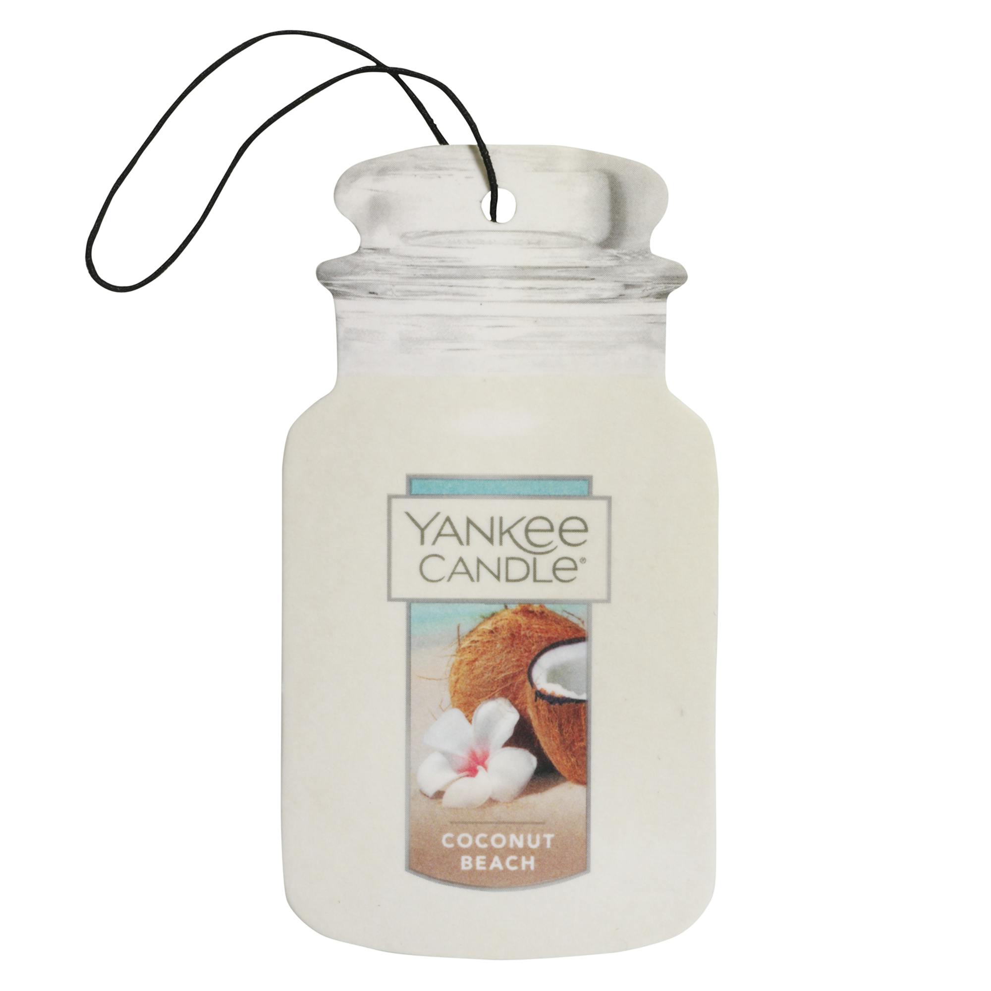 Yankee Candle Coconut Beach Car Jar, 0.32 oz In White