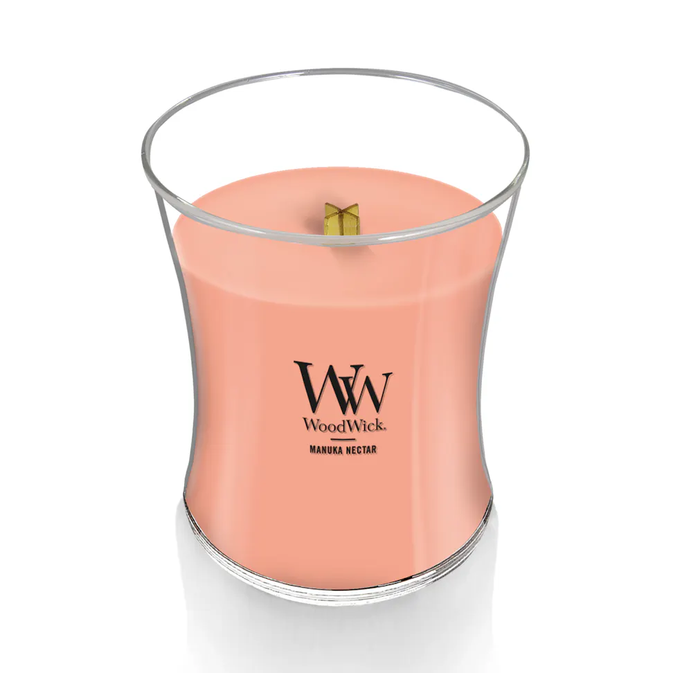 woodwick manuka nectar medium hourglass candle