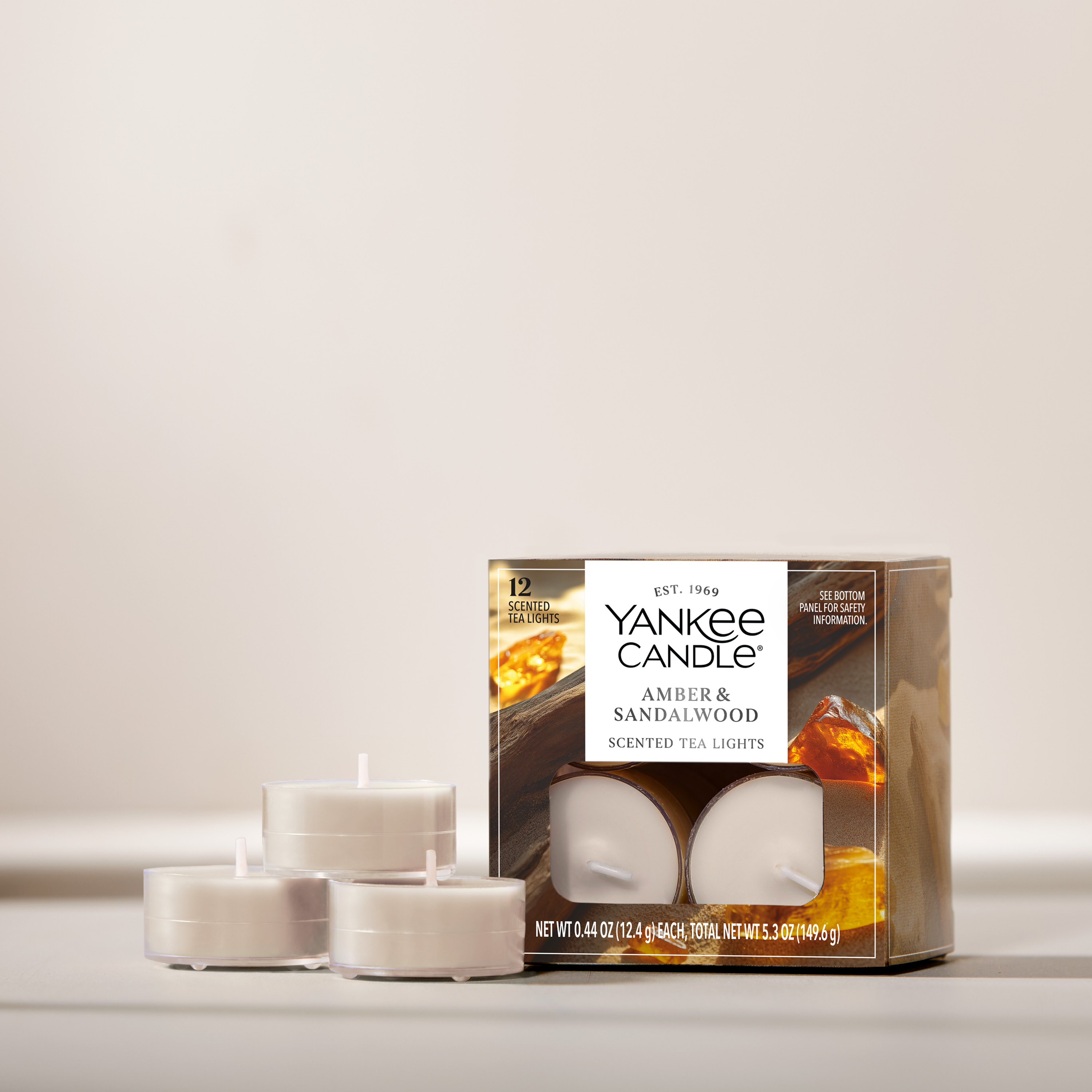 Amber & Sandalwood Tea Light Candles - Thumbnail 2