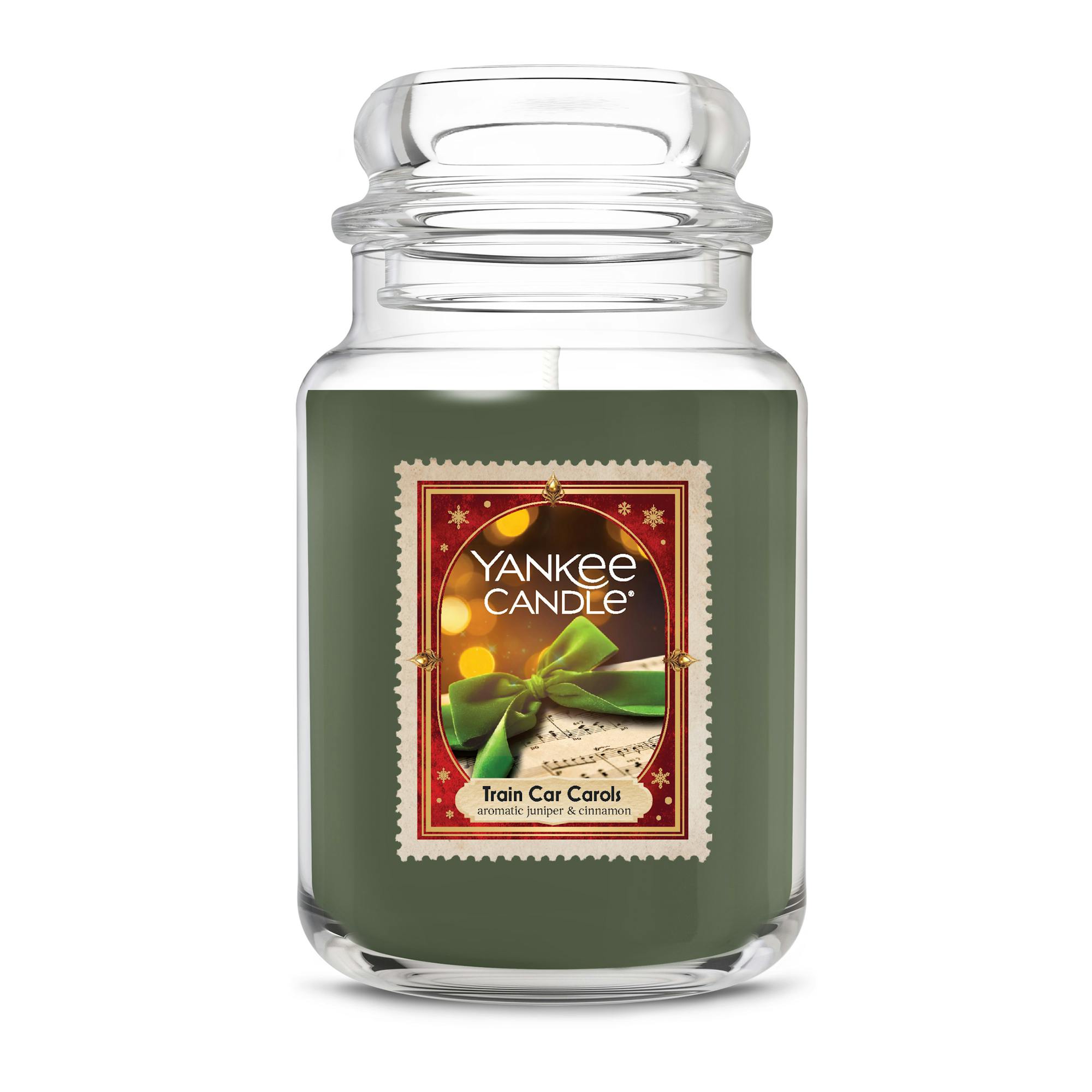 Yankee Candle Train Car Carols Original Large Jar Candle, 22 oz In Green
