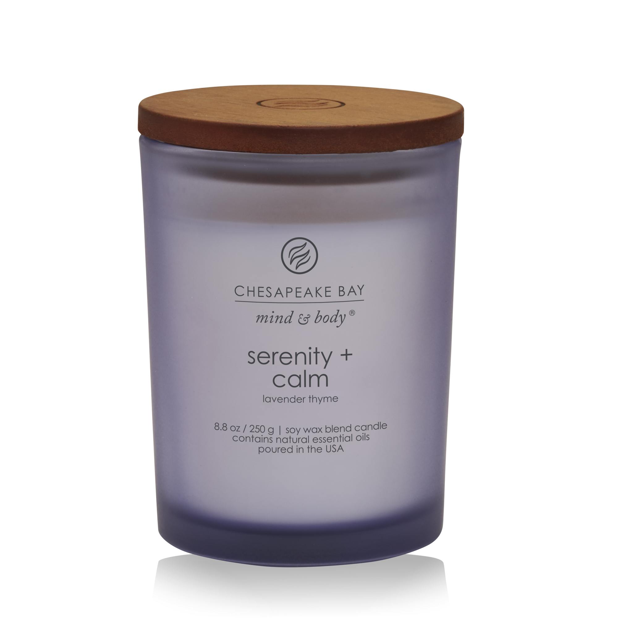 Chesapeake Bay Candle Serenity + Calm (lavender Thyme)  Medium Jar, 8.8 oz