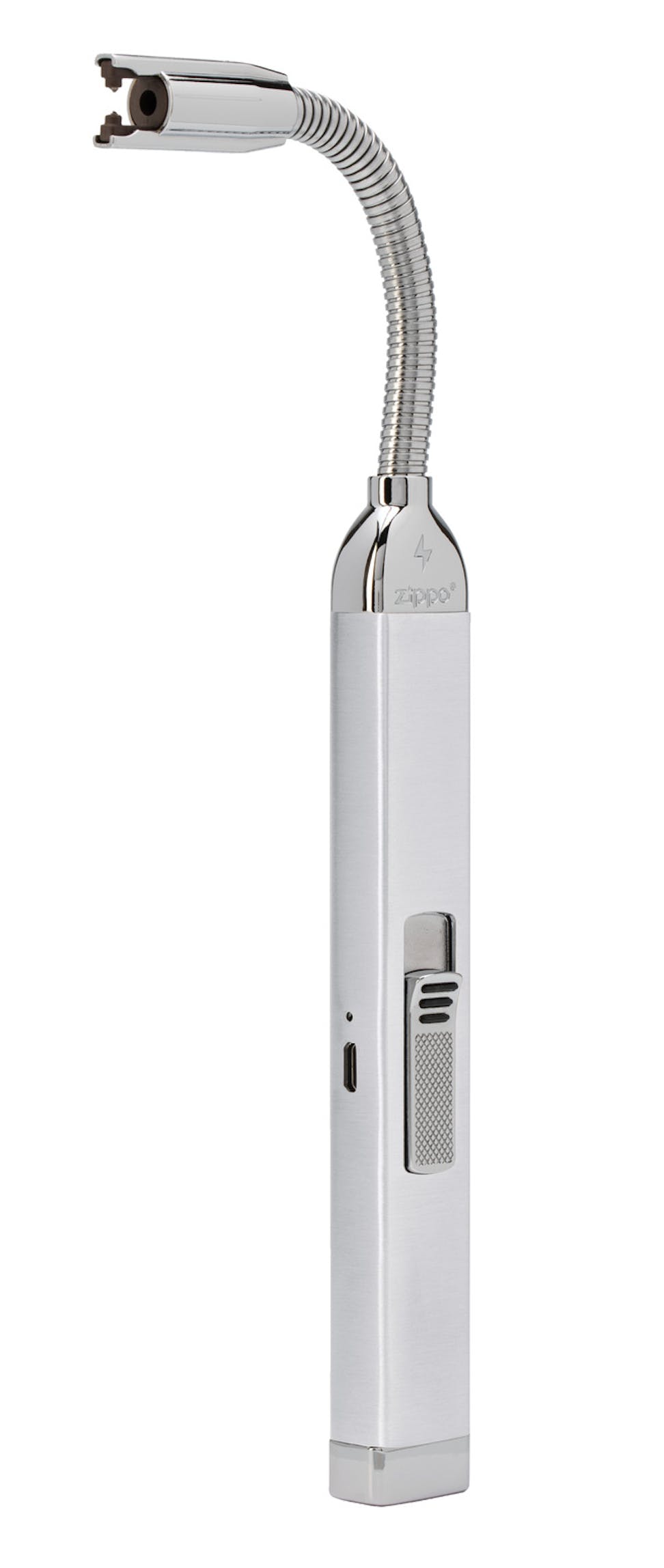 silver rechargeable zippo candle lighter