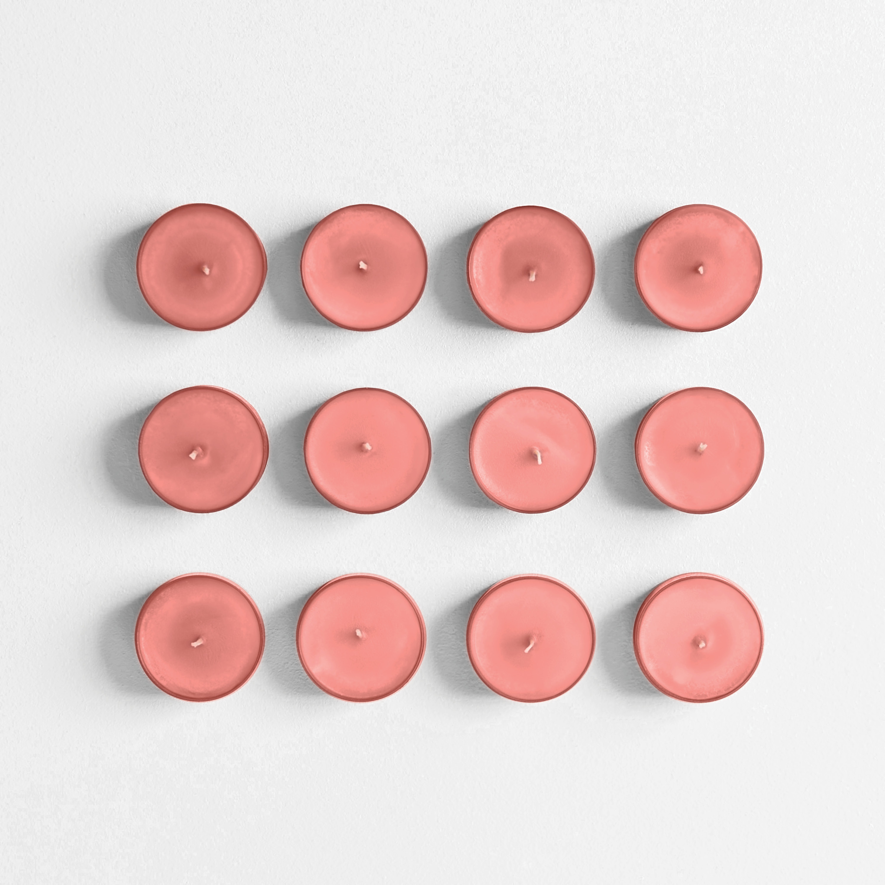 White Strawberry Bellini Tea Light Candles - Thumbnail 3