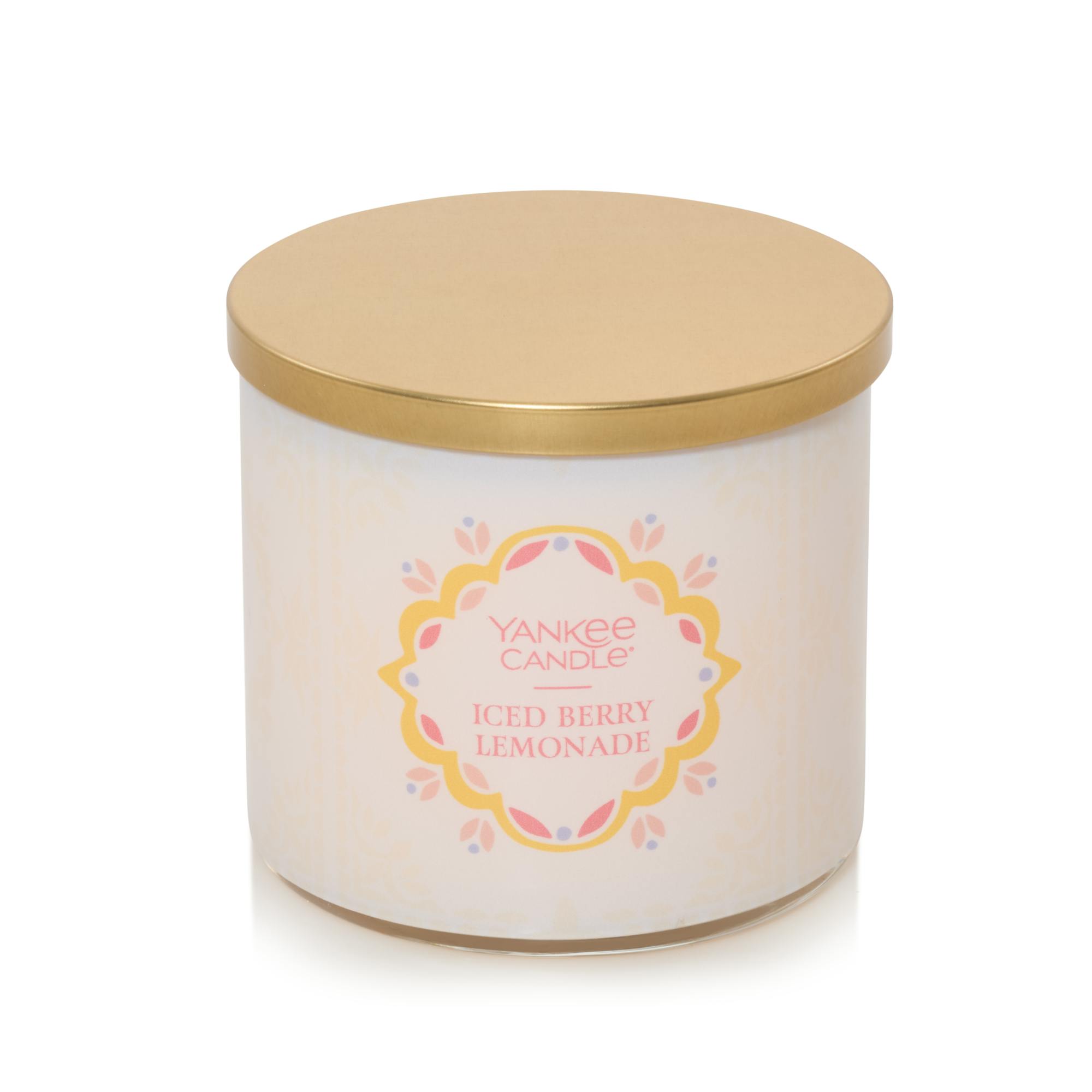 Yankee Candle Iced Berry Lemonade 3-wick Candles, 14.5 oz In Neutral