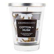 cotton musk medium jar candle