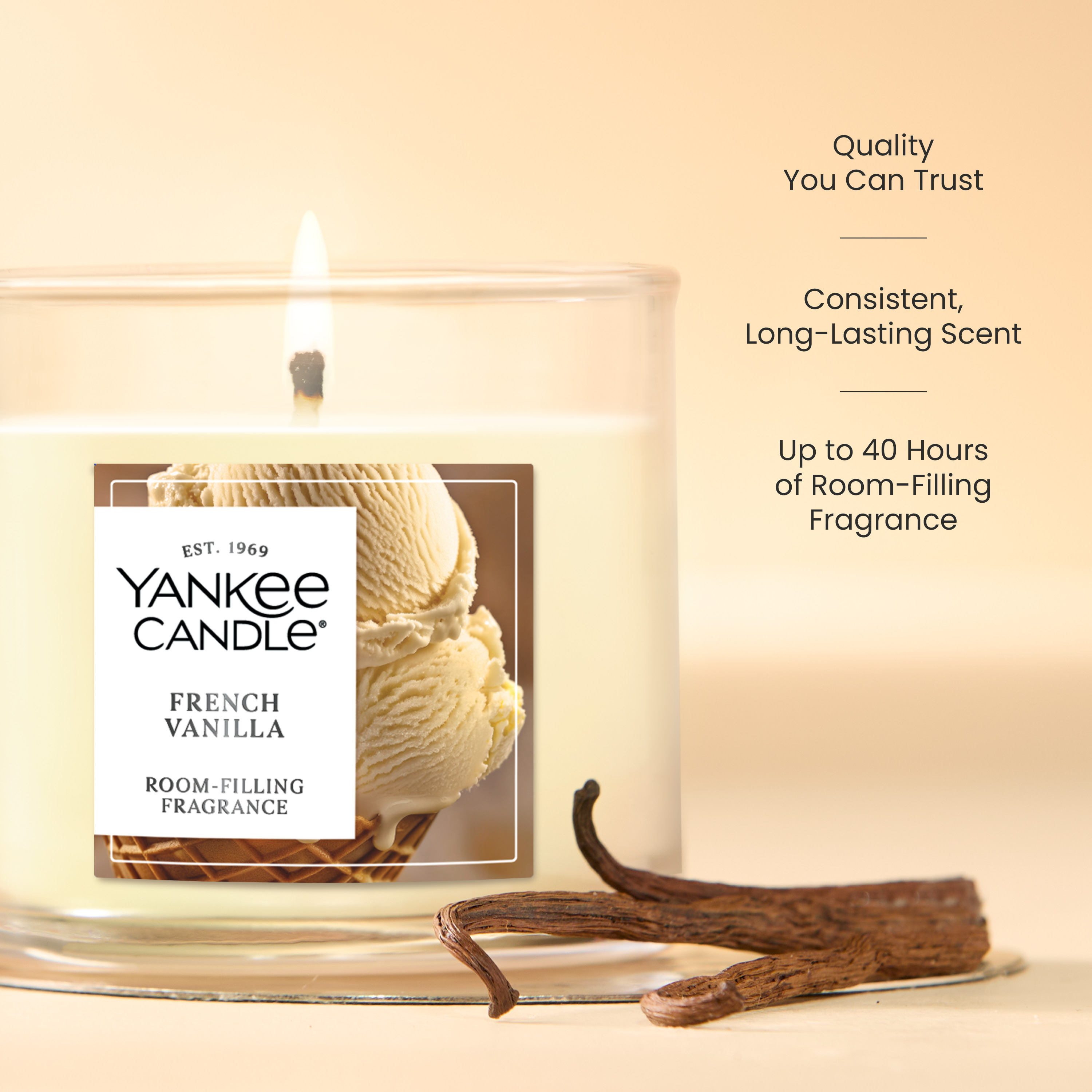 French Vanilla Small Tumbler Candle - Thumbnail 2