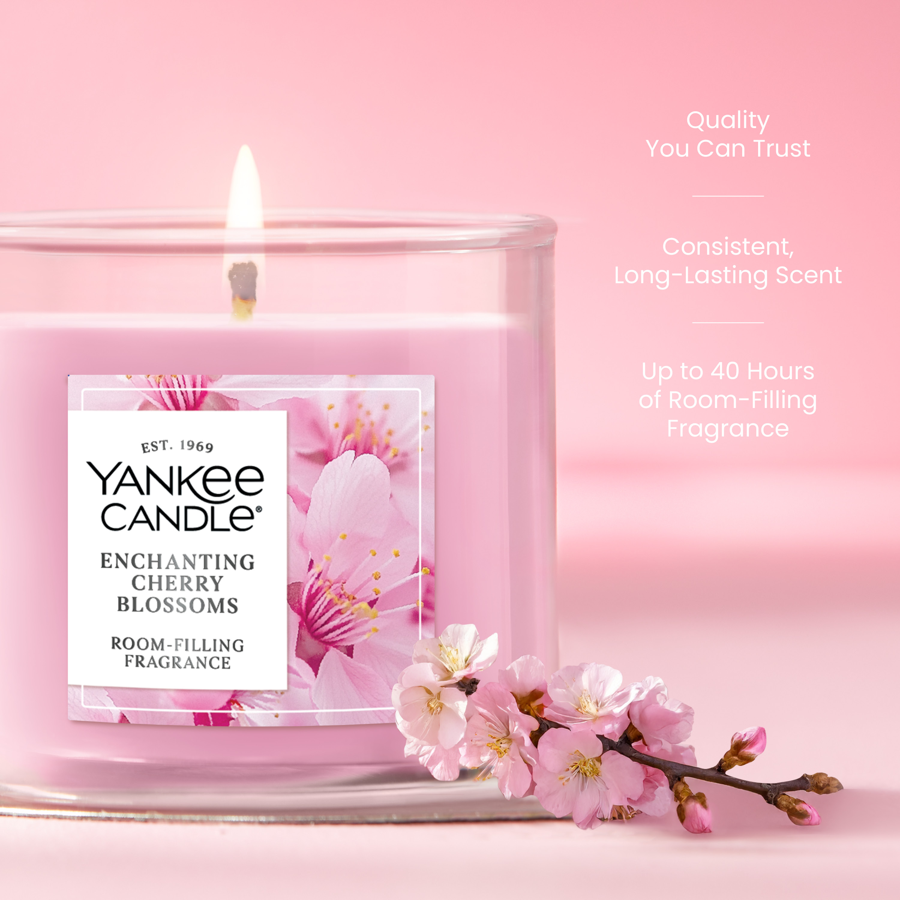 Enchanting Cherry Blossoms Original Large Jar Candle - Thumbnail 2