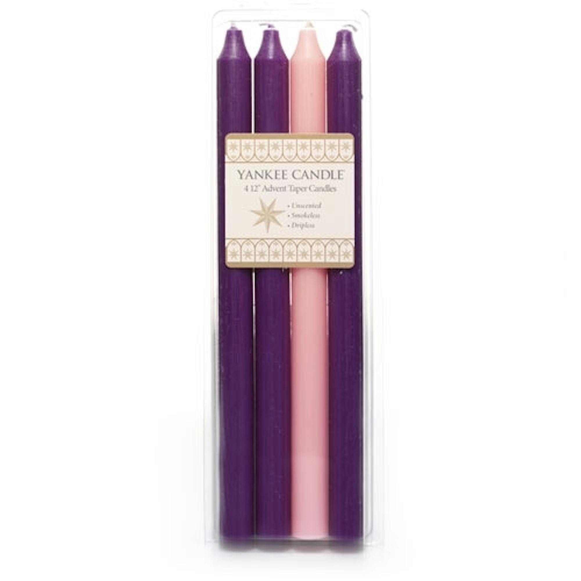 Yankee Candle Advent Unscented Tapers Taper Candles