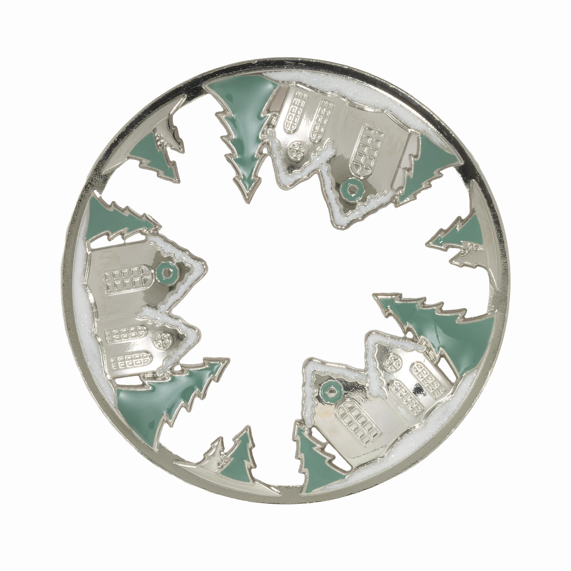 Yankee Candle Winter Houses Illuma-lid Jar Candle Topper Candle Toppers