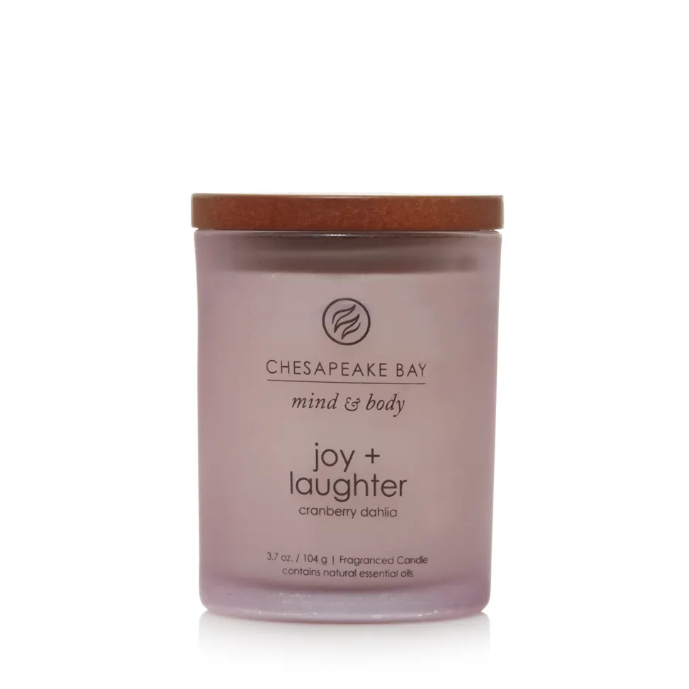 aromascape cranberry dahlia small jar candle