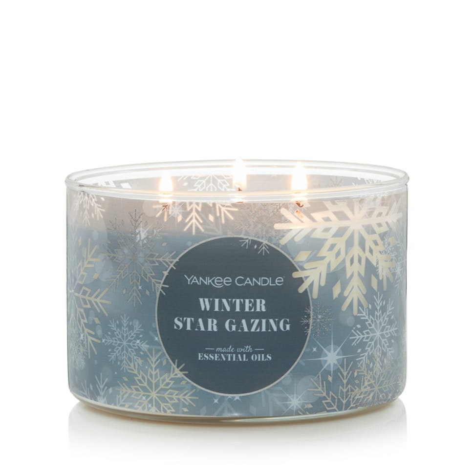 winter star gazing candle