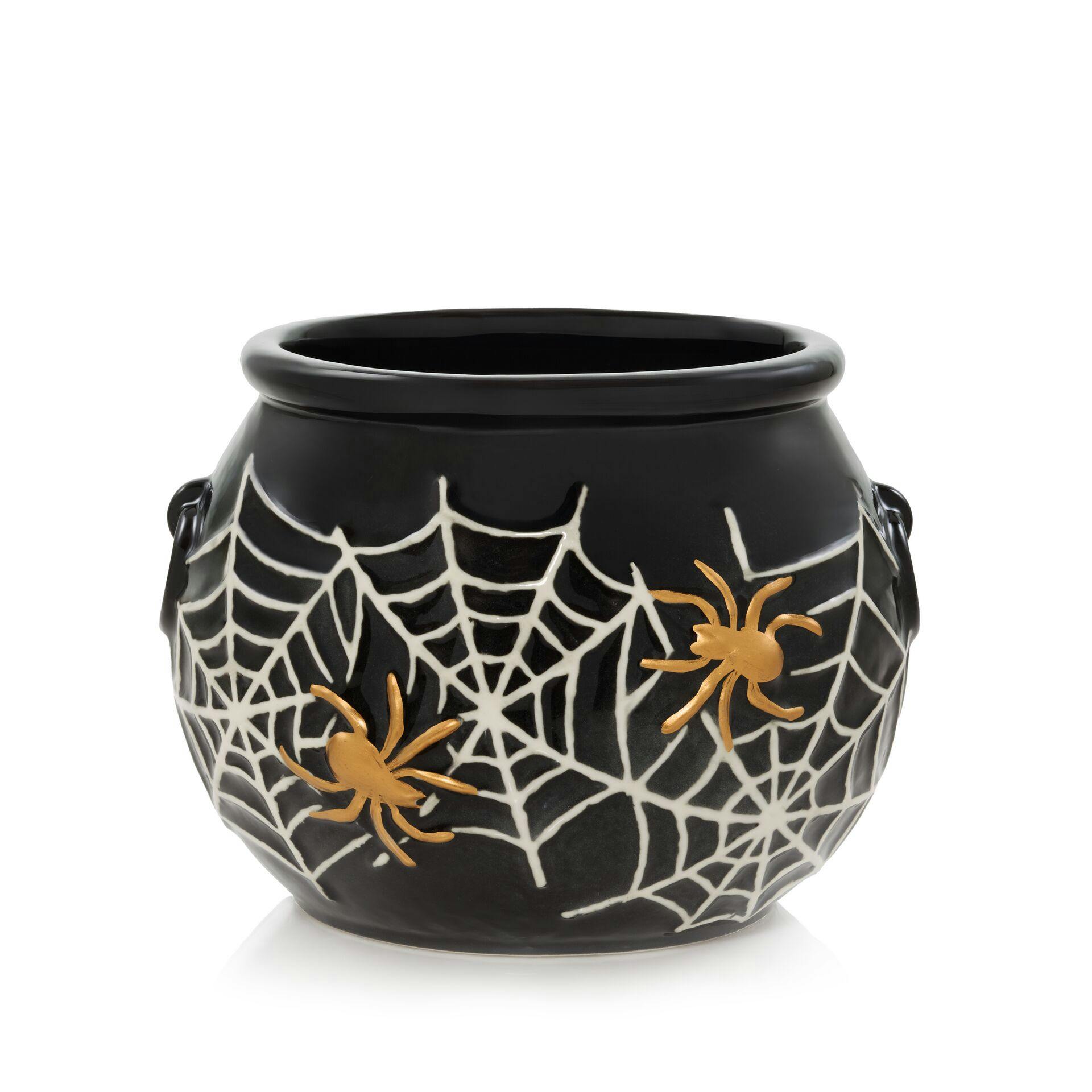 Halloween Cauldron Porcelain Holder