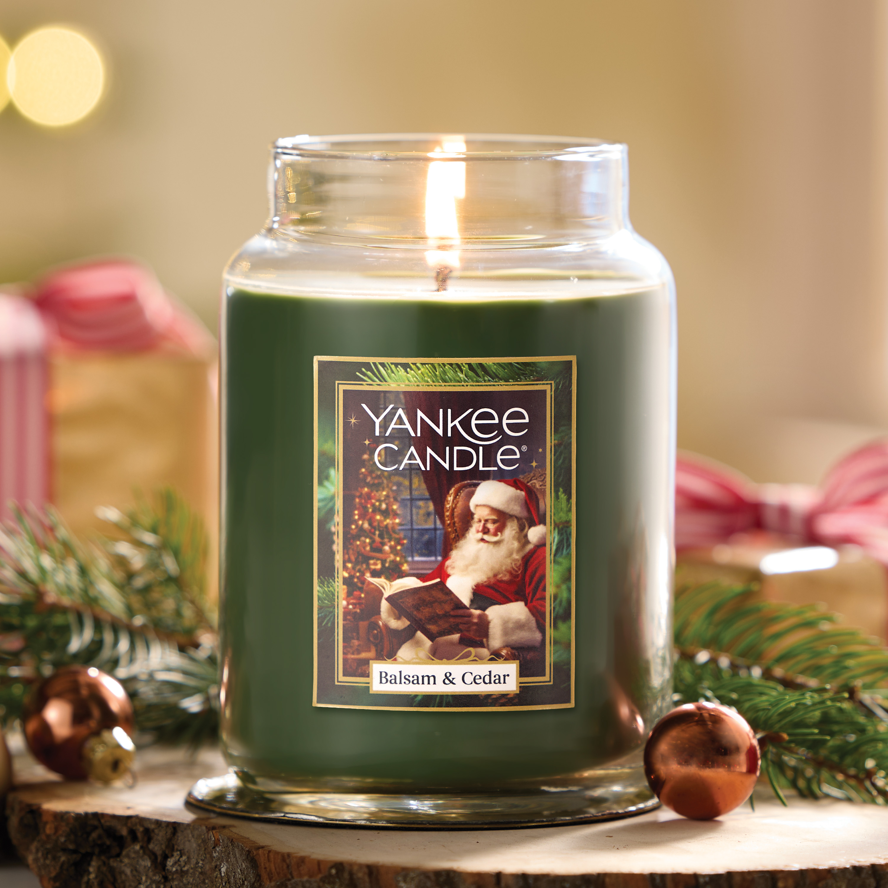 Balsam & Cedar Santa Original Large Jar Candle - Thumbnail 2