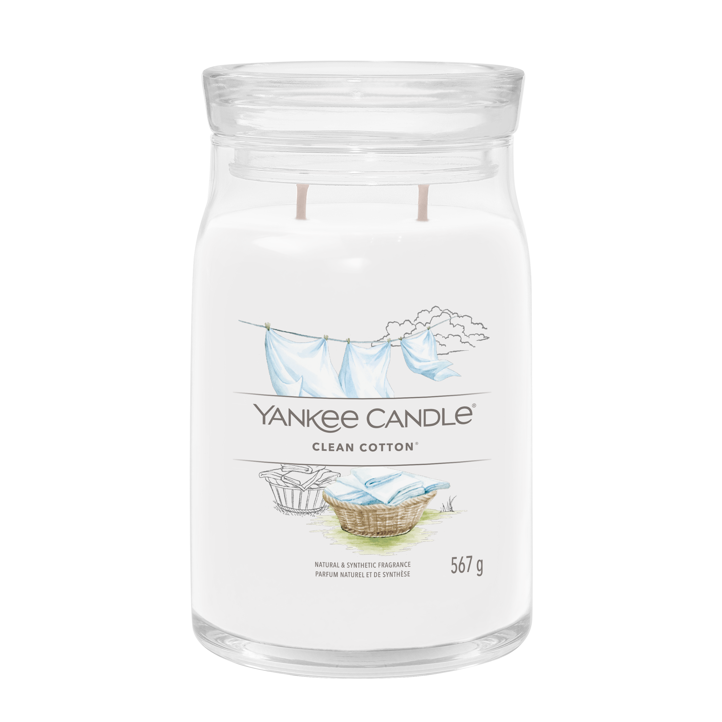Clean Cotton® Signature Large Jar Candle | Yankee Candle