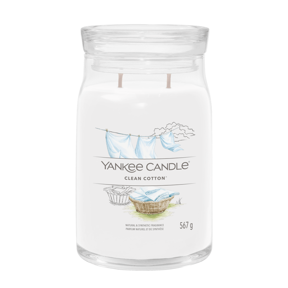 Clean Cotton® Signature Large Jar Candle | Yankee Candle