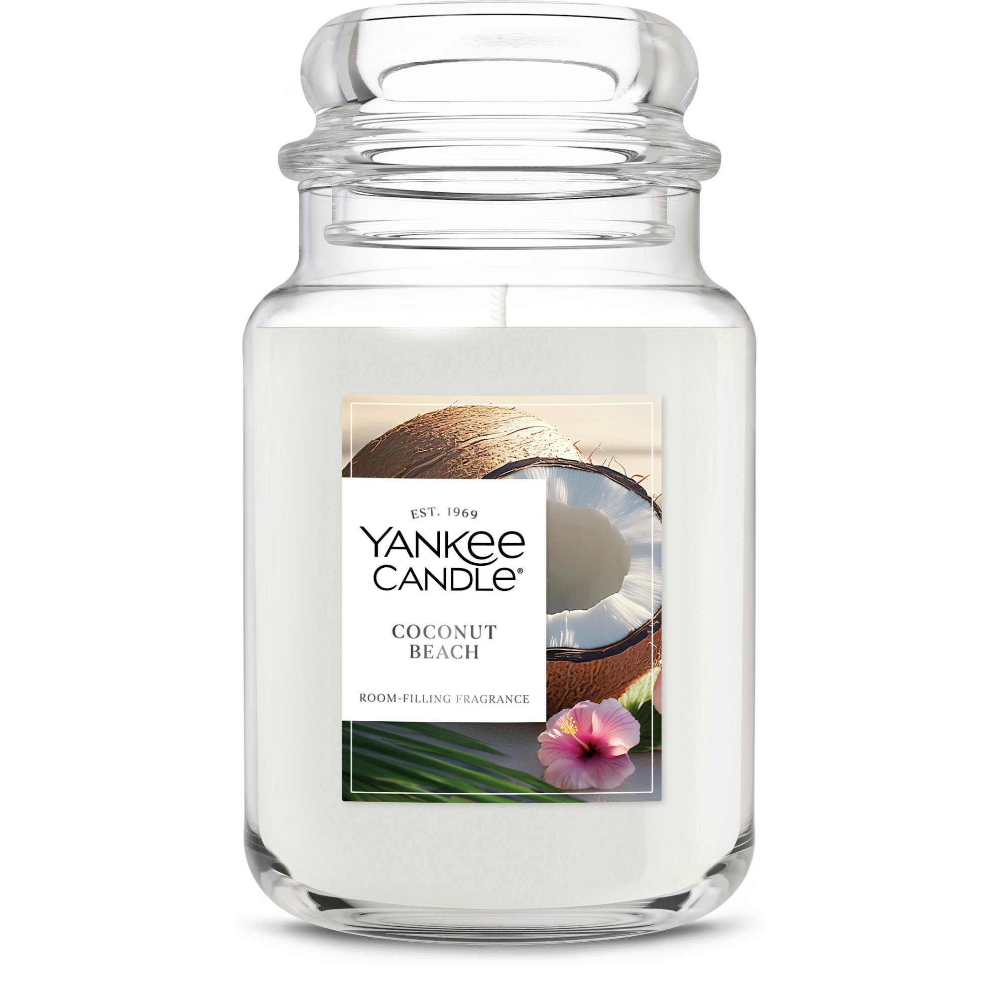 Yankee Candle Coconut Beach Original Large Jar Candles, 22 oz In Gray