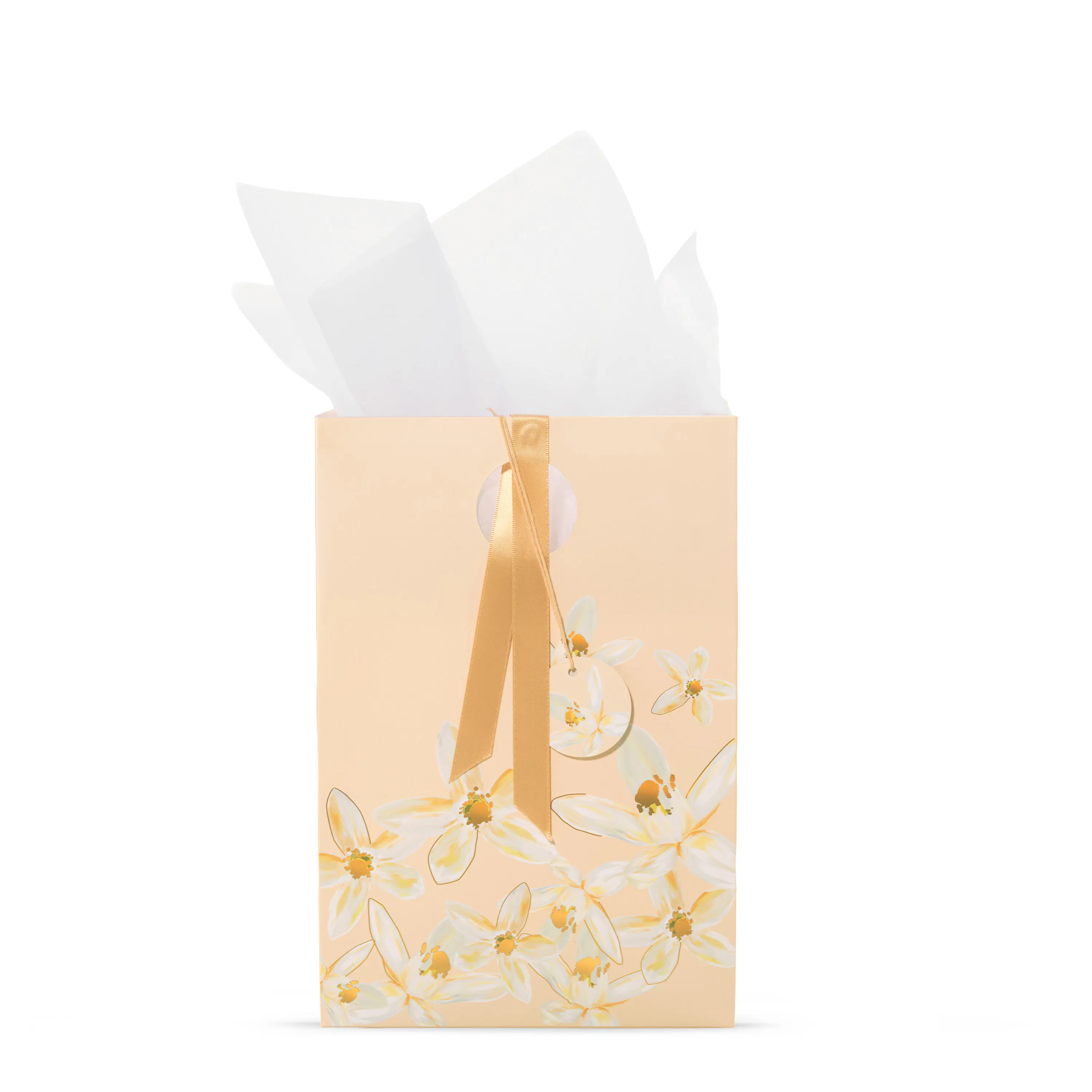 Peach Jasmine Floral Gift Bag
