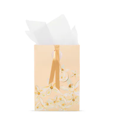 Peach Jasmine Floral Gift Bag