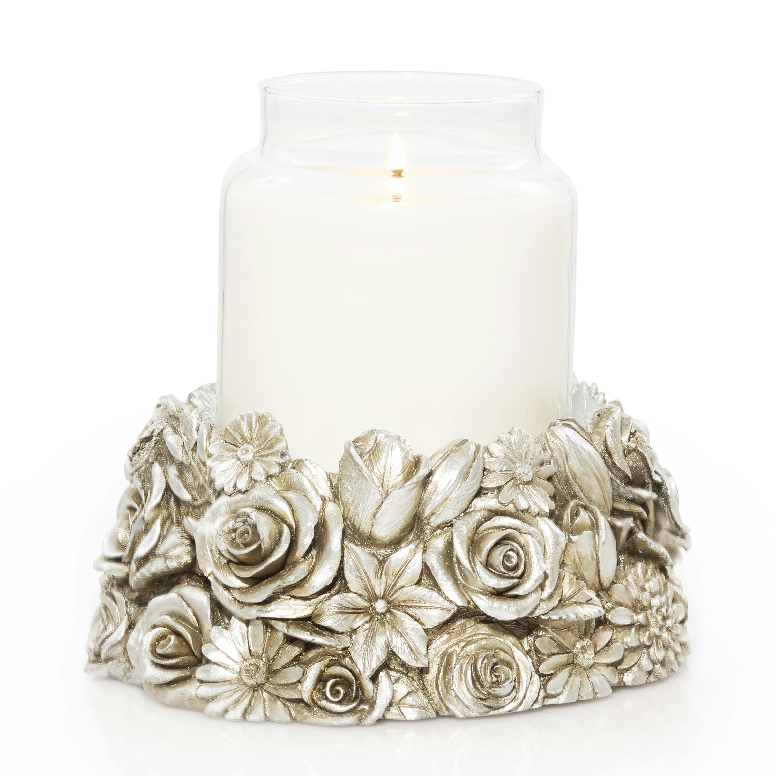 Spring Floral Jar Candle Holder