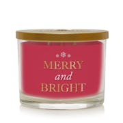 chesapeake bay candle sentiments collection merry and bright three wick candle