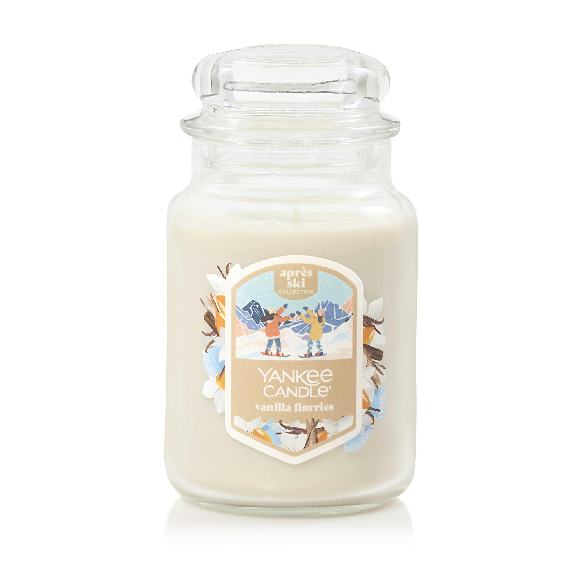 Yankee Candle Vanilla Flurries 22 Oz. Original Large Jar Candles, 22 oz