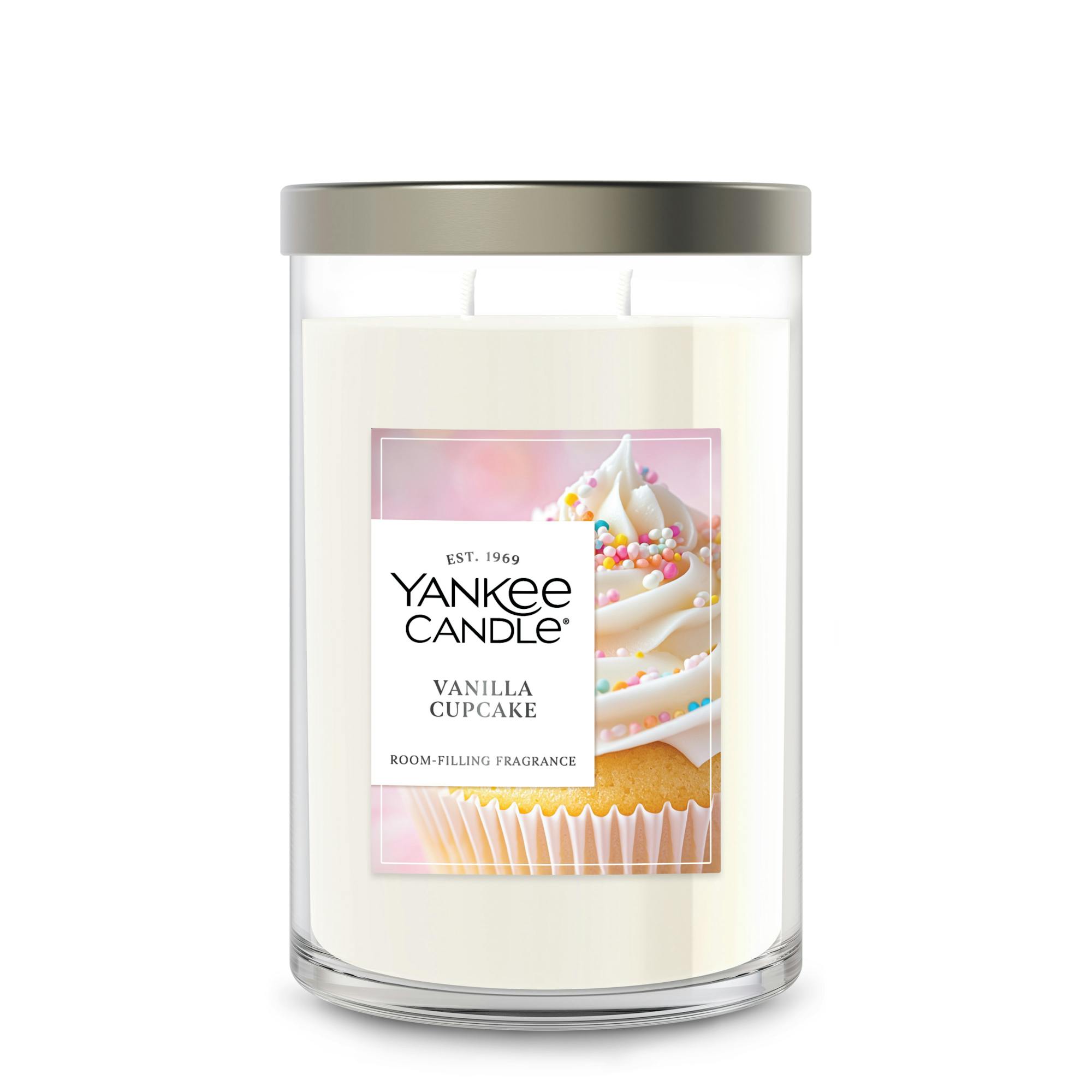 Yankee Candle Vanilla Cupcake Large Tumbler Candle, 20 oz In White