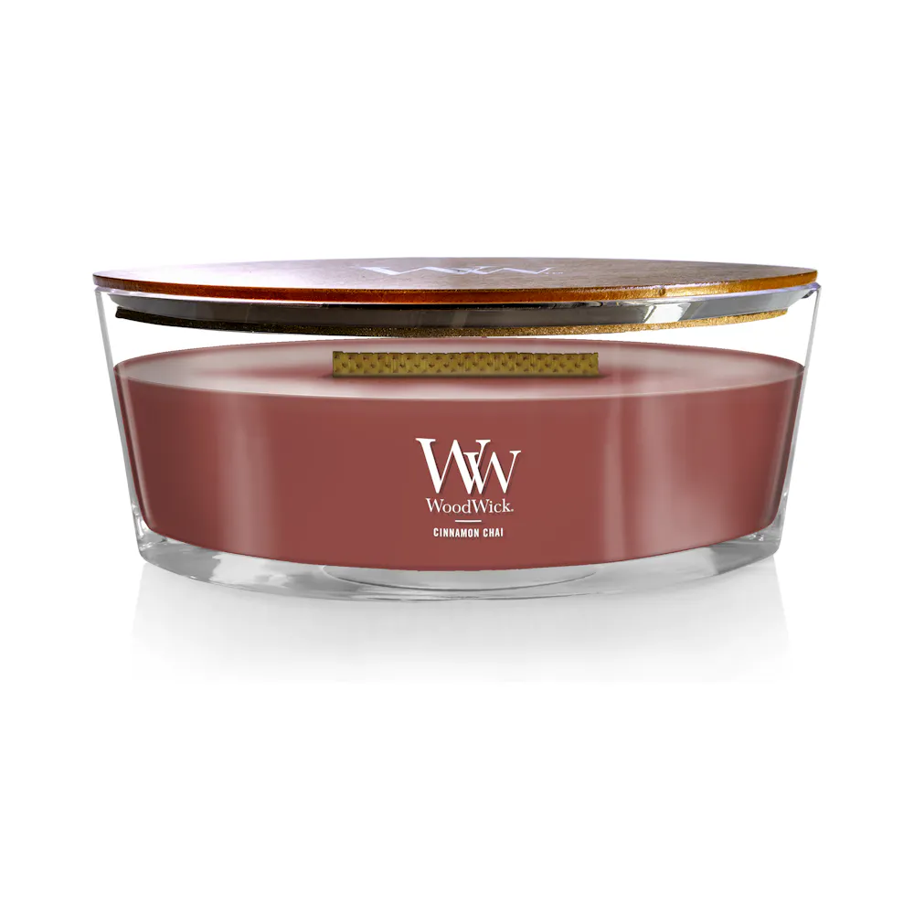 Cinnamon Chai WoodWick® Ellipse Candle - Ellipse Candles | Yankee Candle