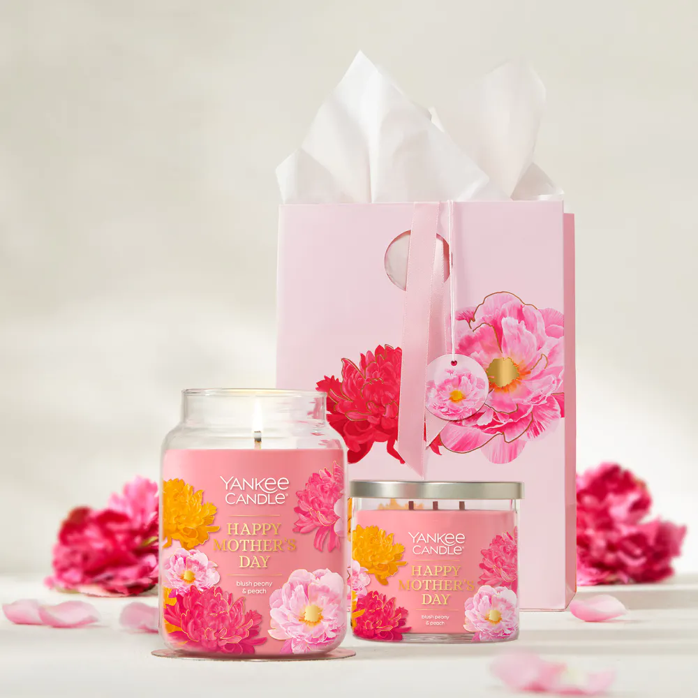 Pink Peony Floral Gift Bag