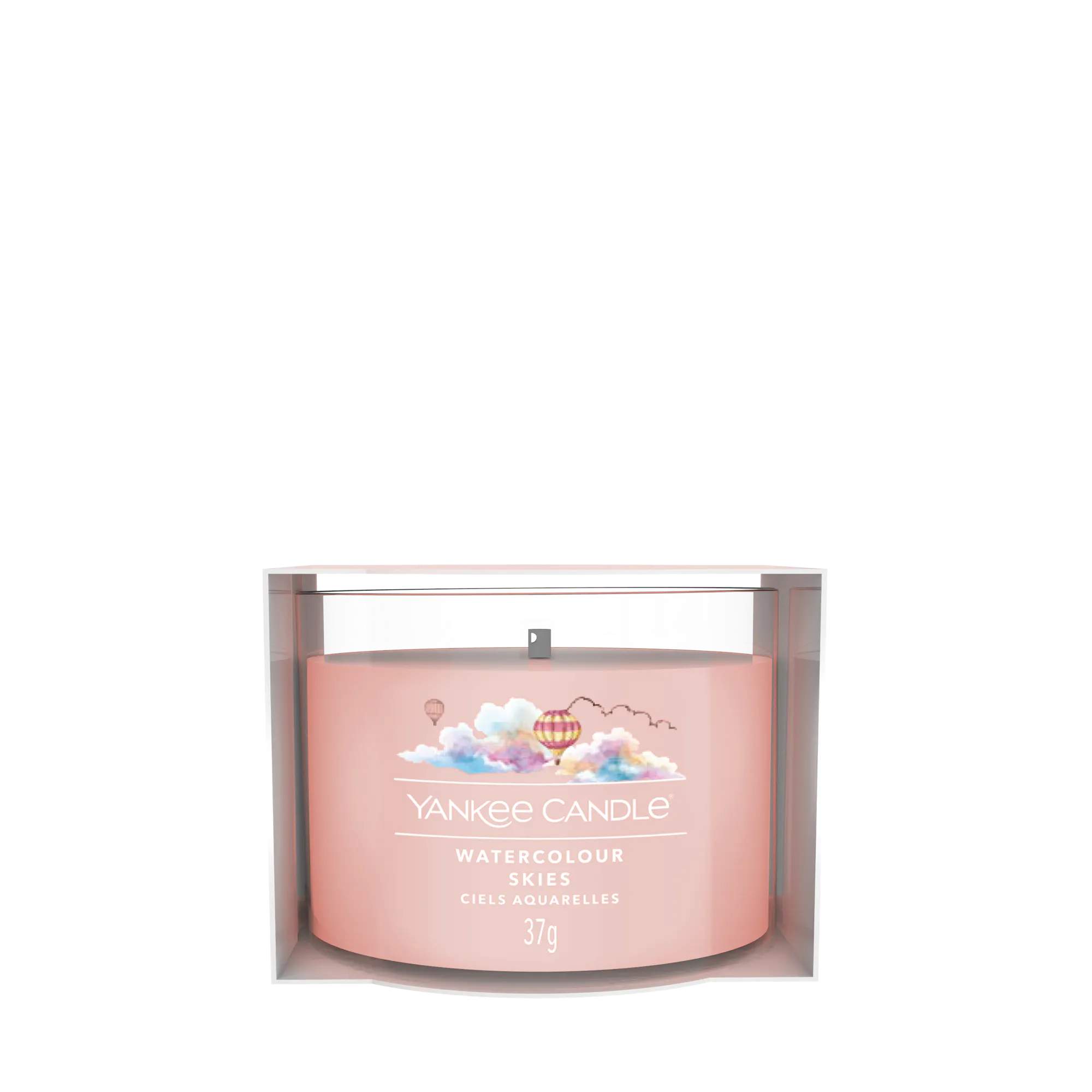 Watercolour Skies Candle Yankee Candle® Mini, Pink, 5.4cm x 4.4cm | Floral