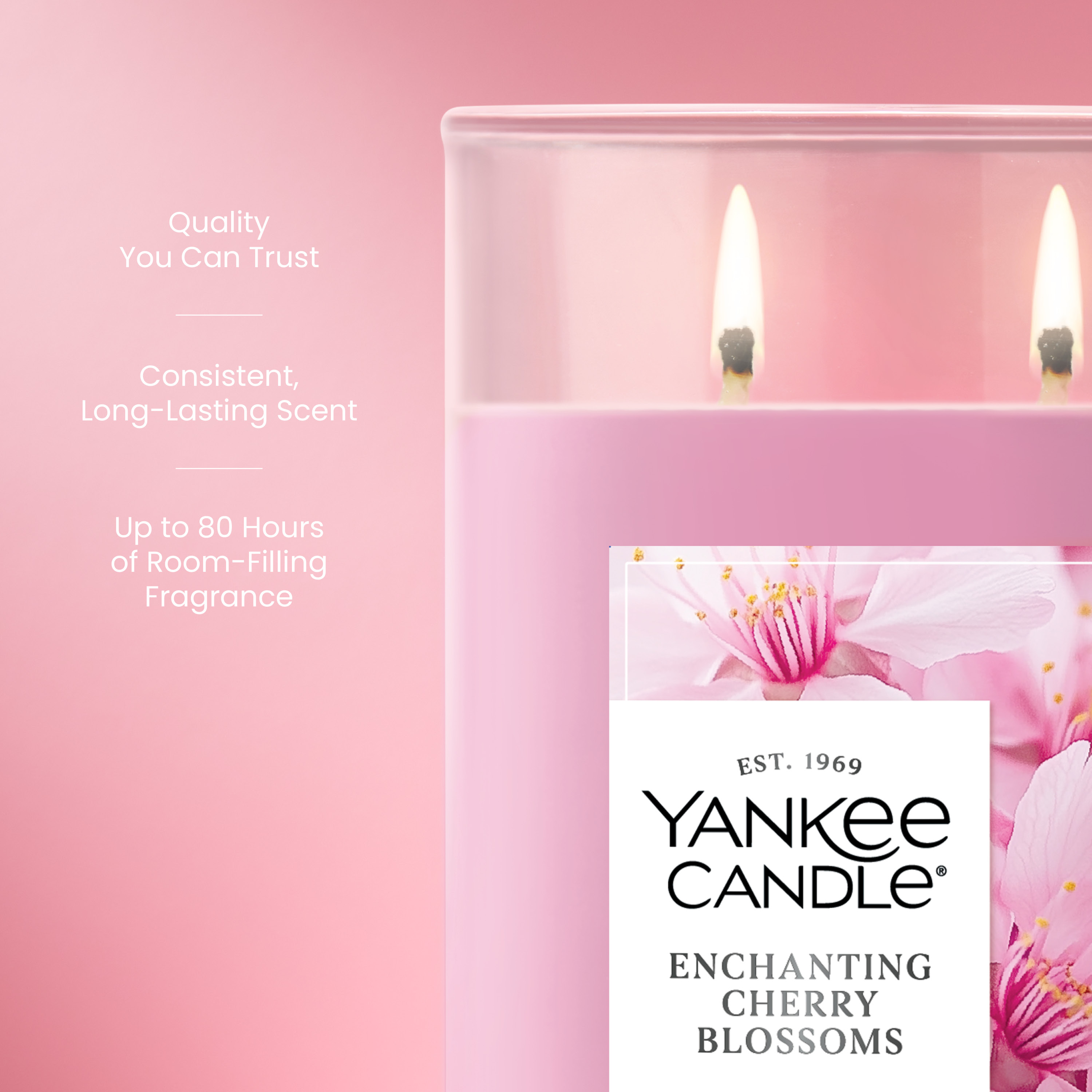 Enchanting Cherry Blossoms Large Tumbler Candle - Thumbnail 3