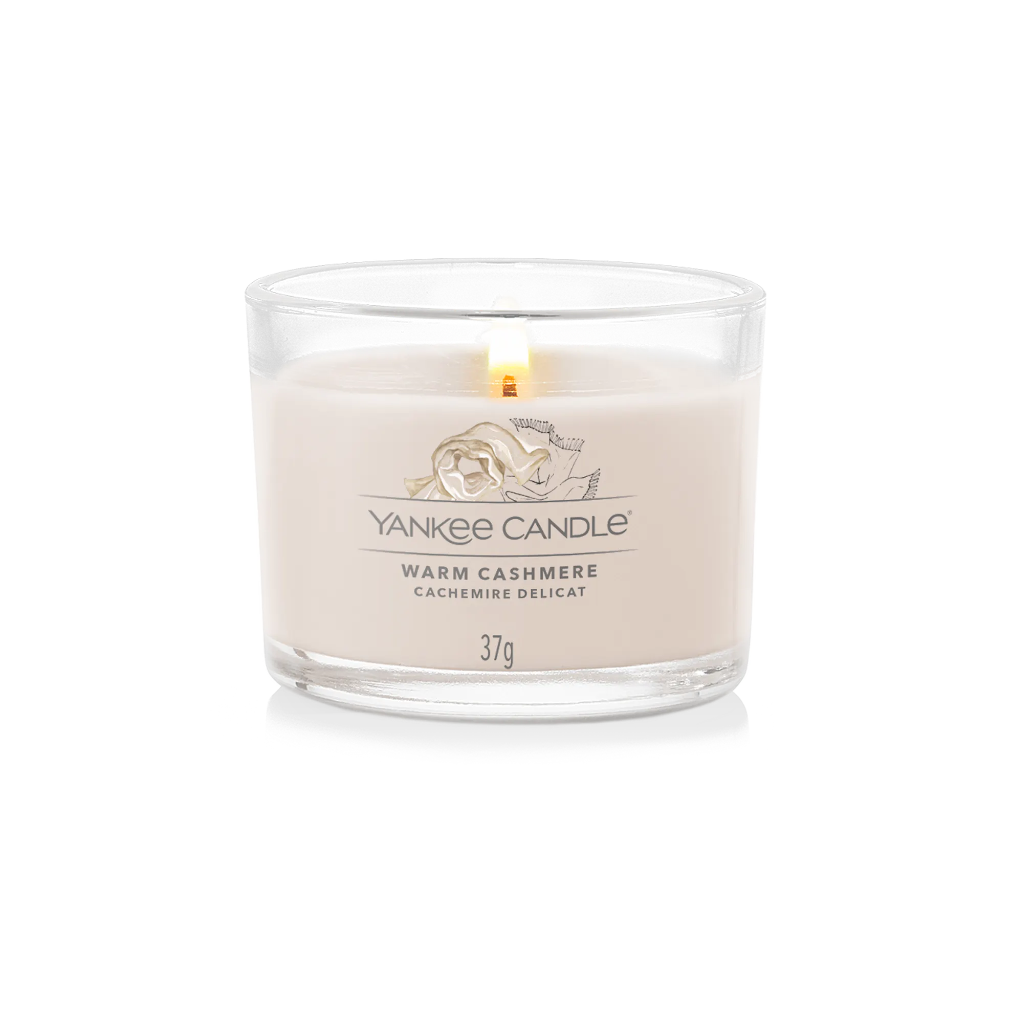 Warm Cashmere Candle Yankee Candle® Mini, Brown, 5.4cm x 4.4cm | Fresh & Clean