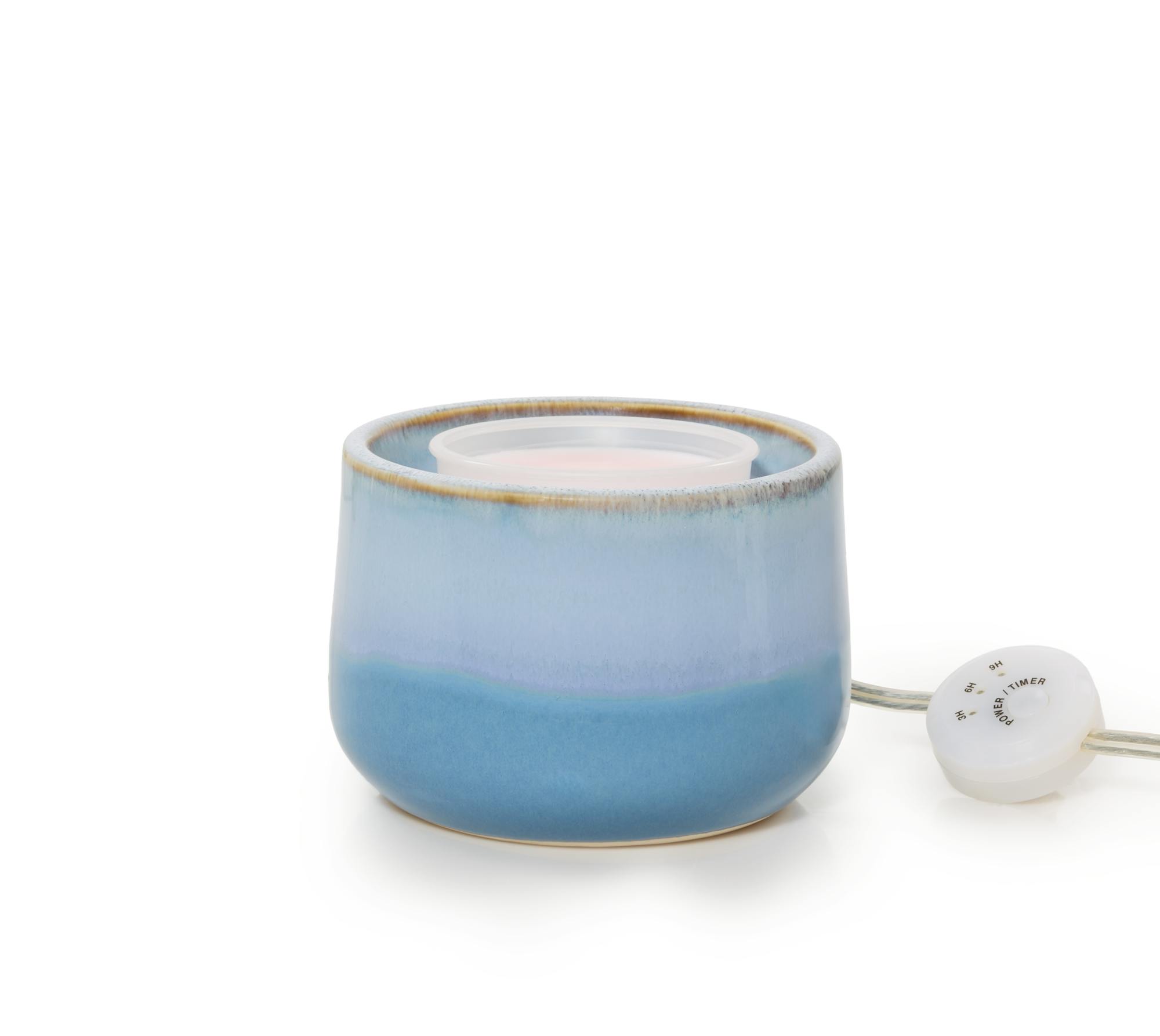 Yankee Candle Reactive Glaze Electric Wax Melts Warmer In Blue