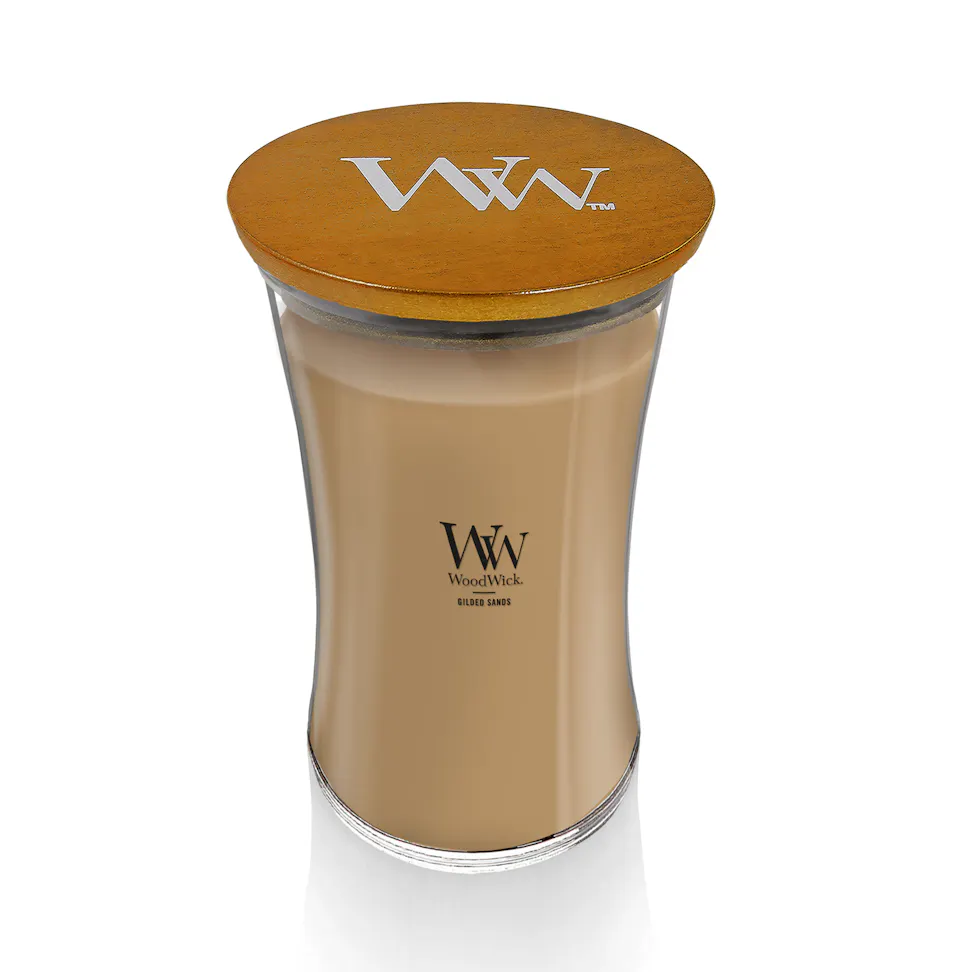 gilded sands large hourglass candle
