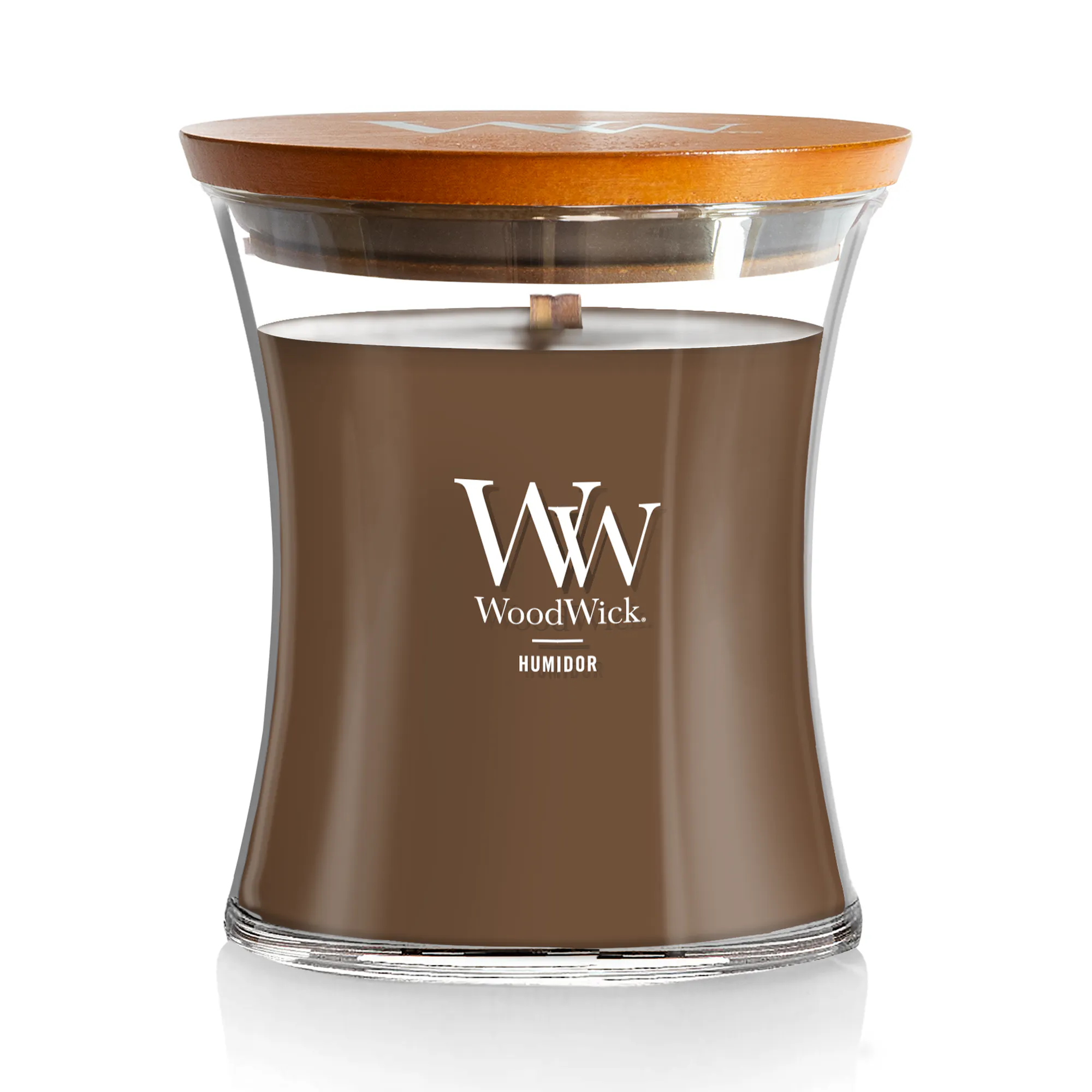 WOODWICK HUMIDOR WOODWICK MEDIUM HOURGLASS CANDLE, 97 OZ