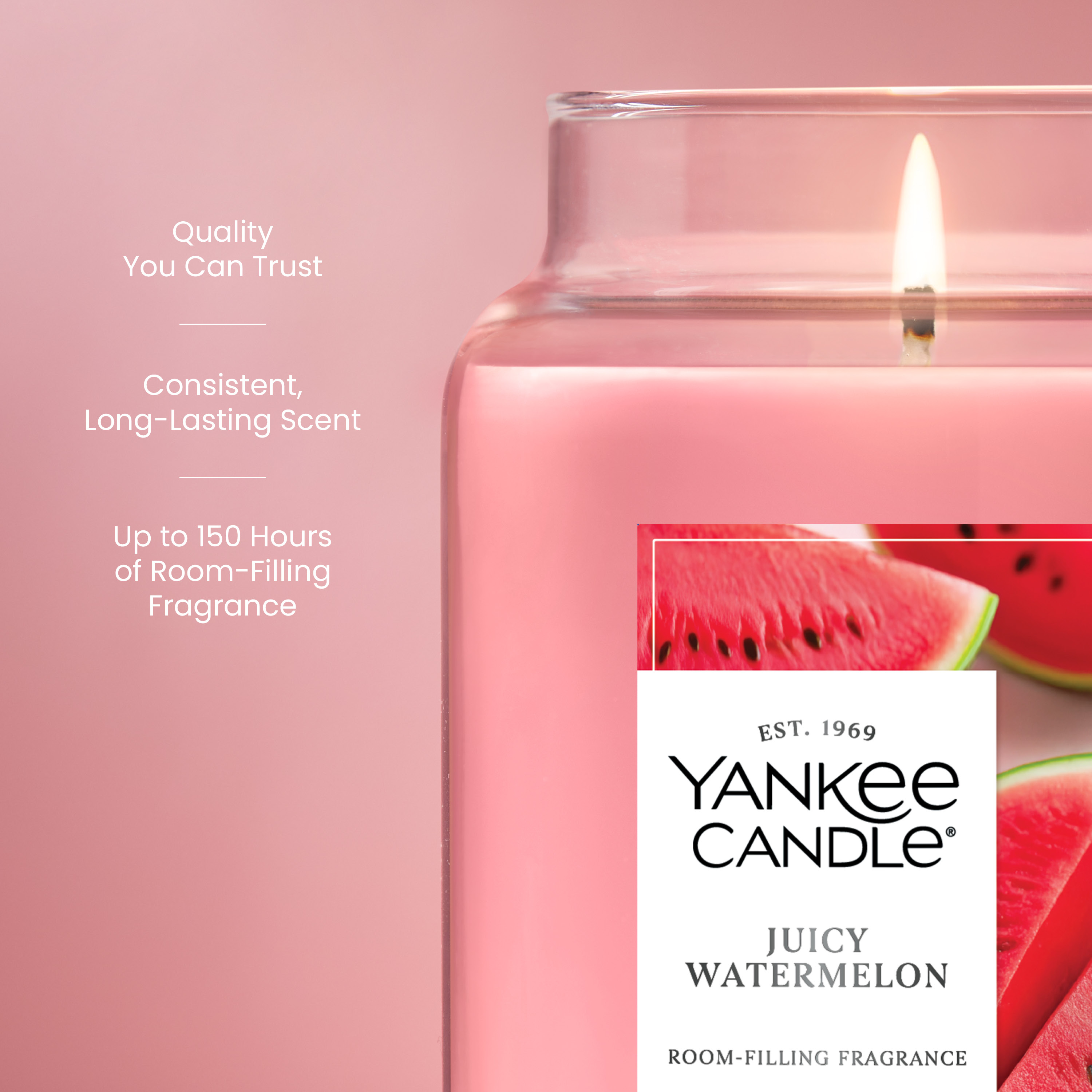 Juicy Watermelon Original Large Jar Candle - Thumbnail 5