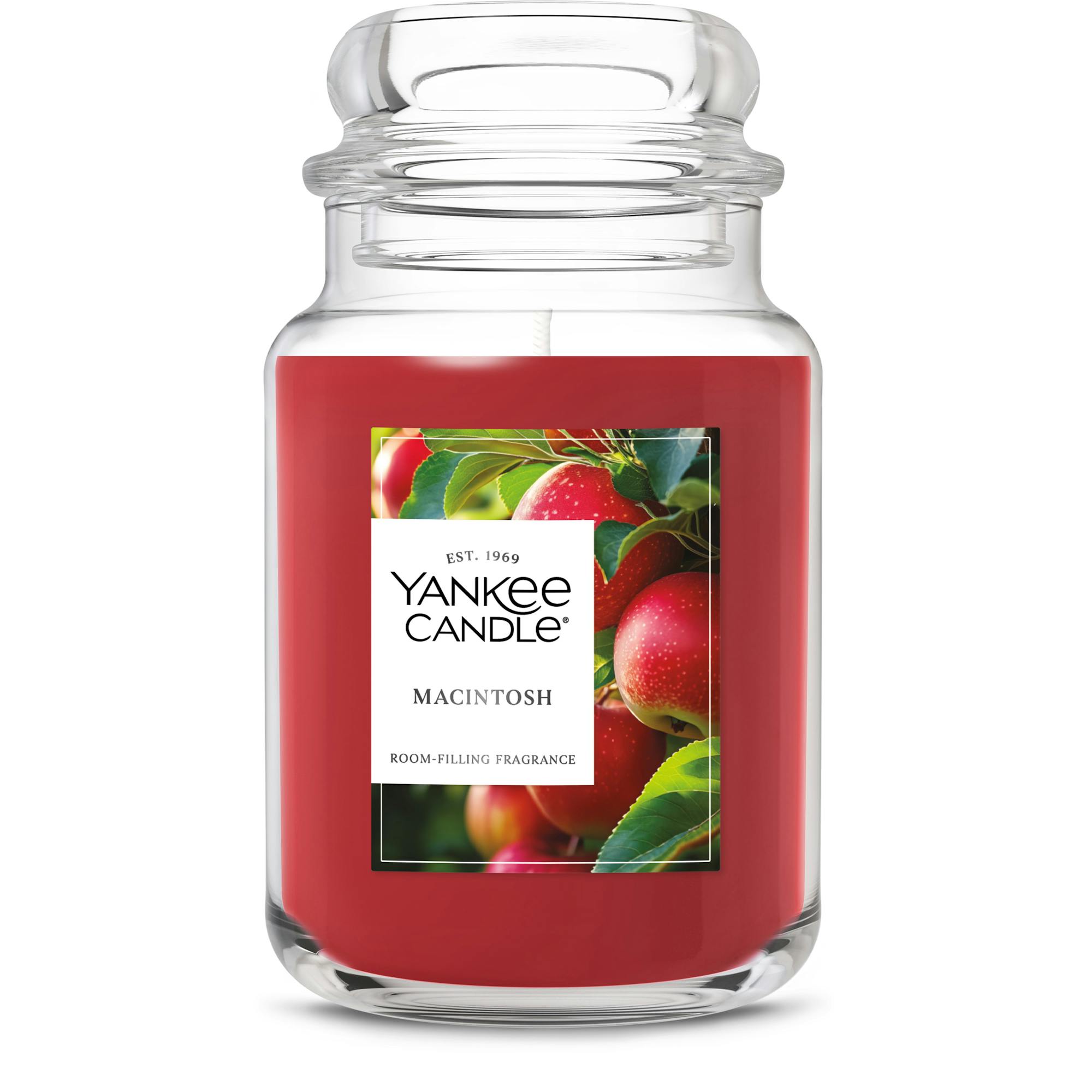 Yankee Candle Macintosh Original Large Jar Candles, 22 oz In Red