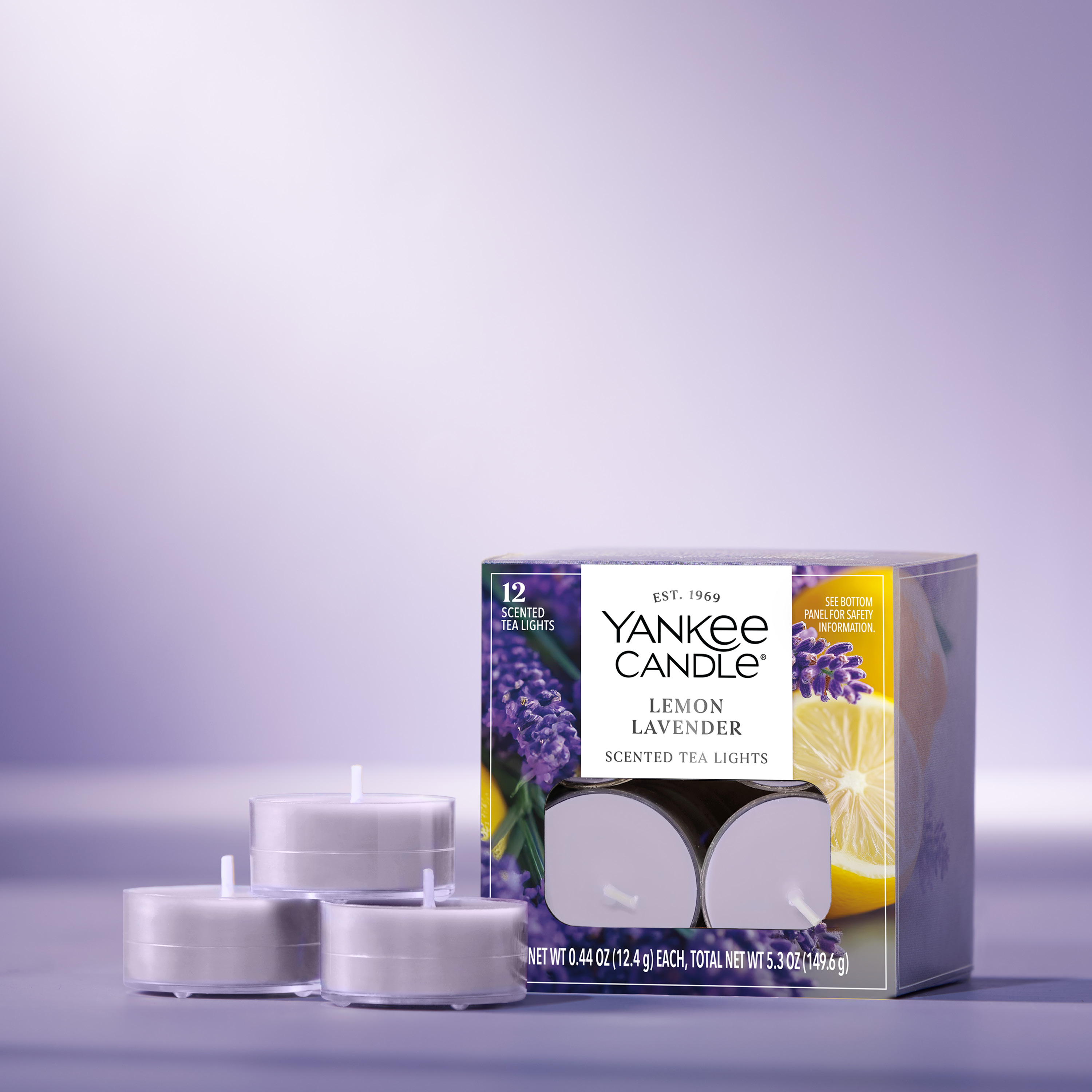 Lemon Lavender Tea Light Candles