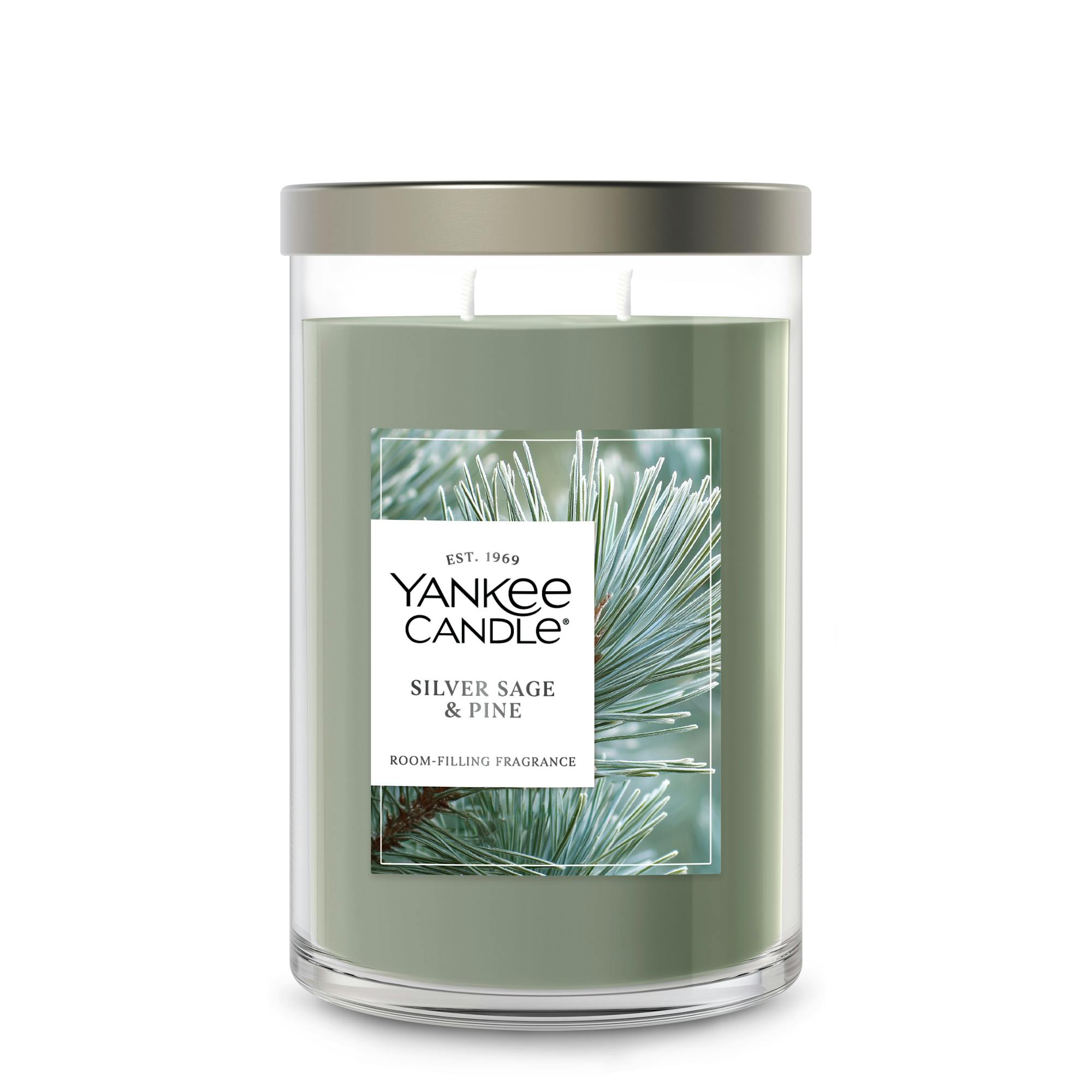 Yankee Candle Silver Sage And Pine 20 Oz. Signature Large Tumbler Candle, 20 oz In Green