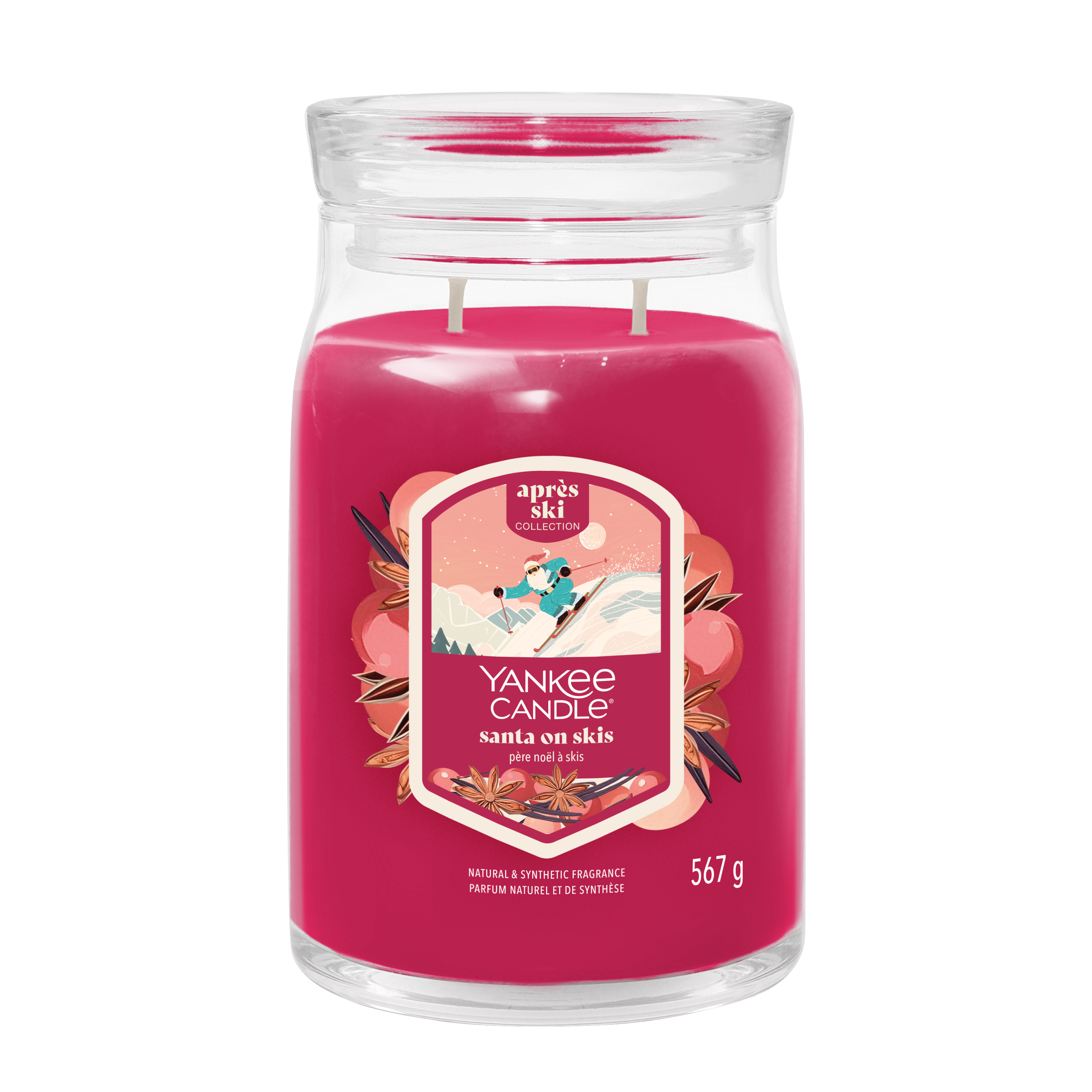 Yankee Candle Grande Bougie Jarre Soirée Au Chalet – Noël Alpin, Parfum Pin, Épices Et Bois, Jusqu'à 150 Heures