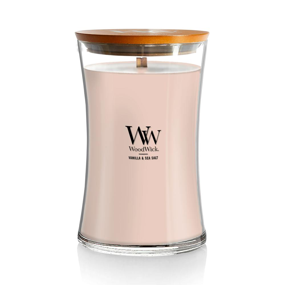 Vanilla & Sea Salt WoodWick® Large Hourglass Candle - Large Hourglass ...