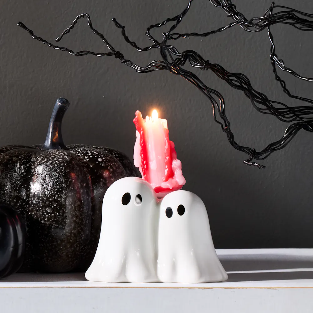 Ghosts Taper Candle Holder