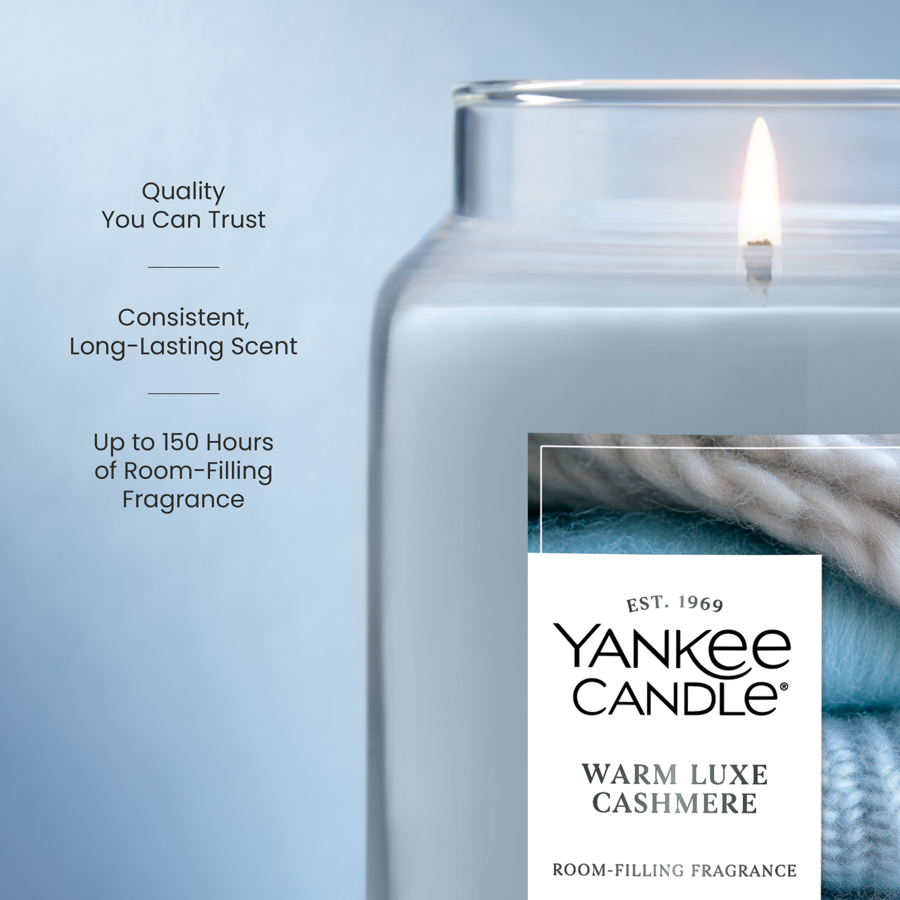 Warm Luxe Cashmere Original Large Jar Candle - Thumbnail 3