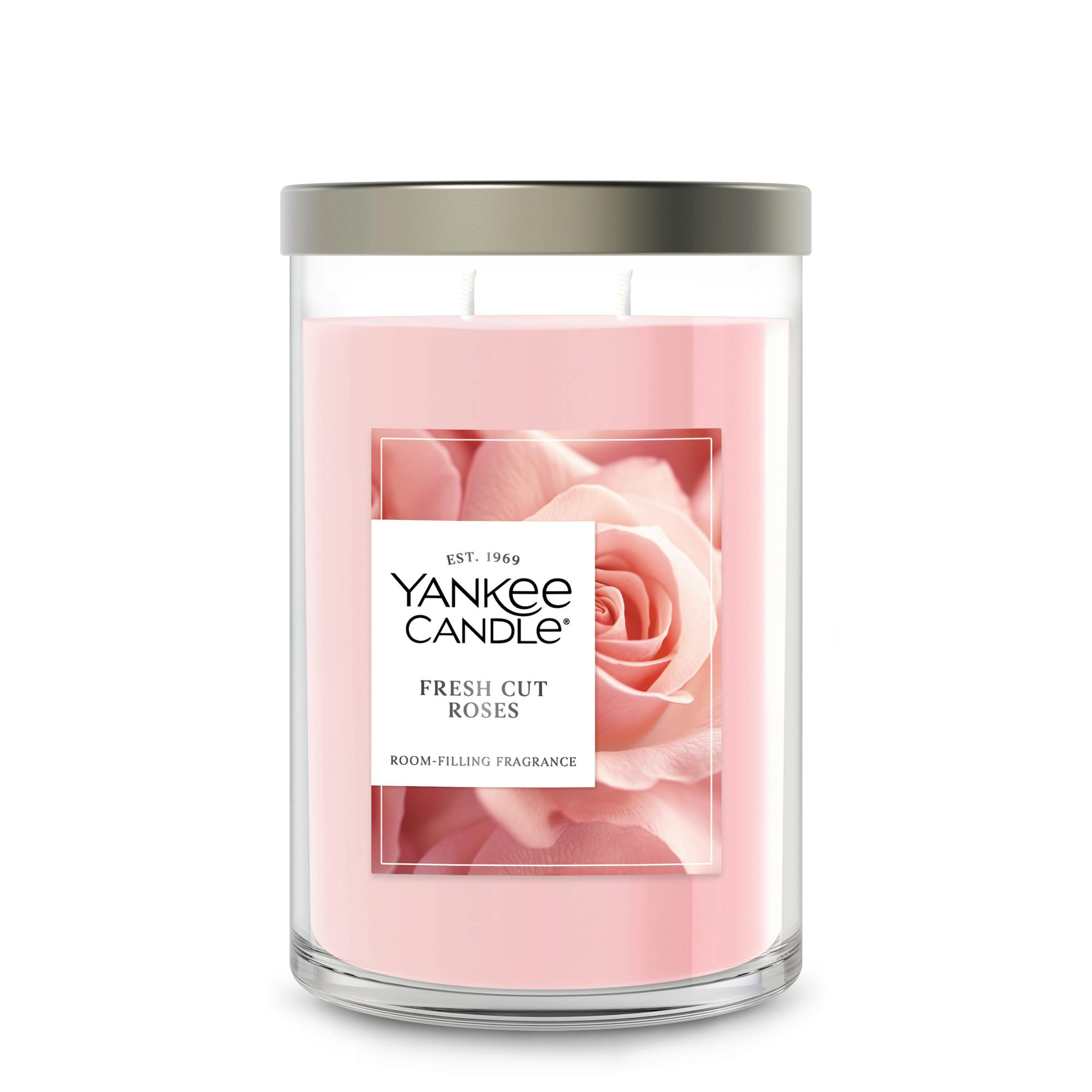 Yankee Candle Fresh Cut Roses Large Tumbler Candle, 20 oz