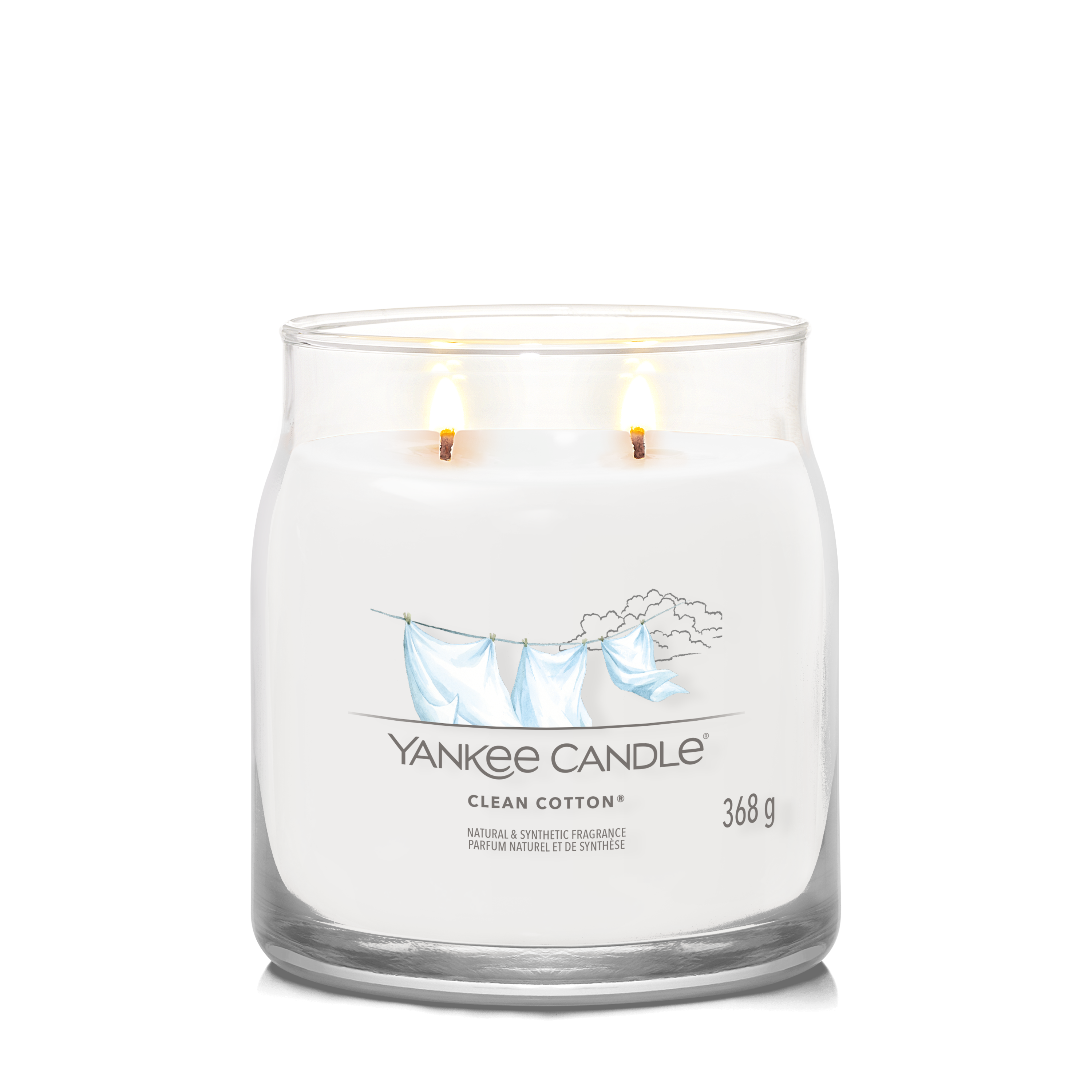 Clean Cotton® Signature Medium Jar Candle | Yankee Candle